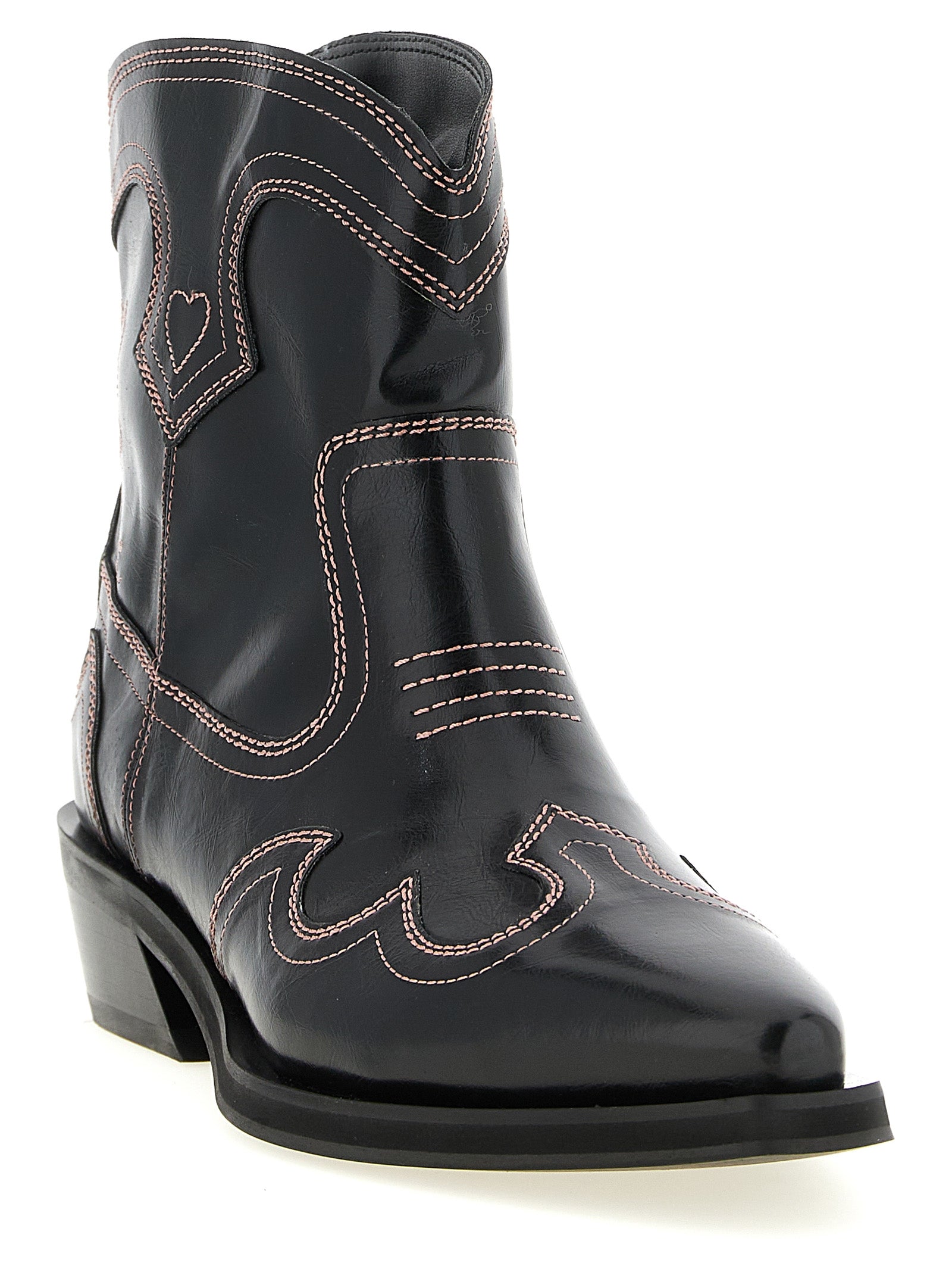 Ganni Black Polyethylene Chelsea Women's Boots