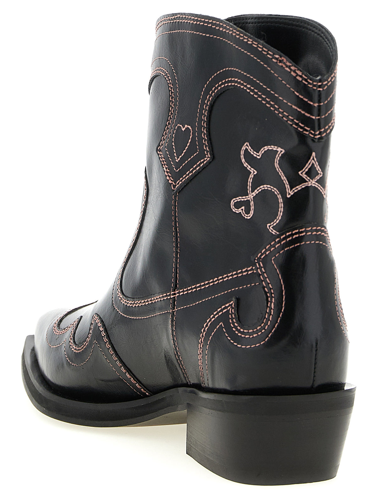 Ganni Black Polyethylene Chelsea Women's Boots