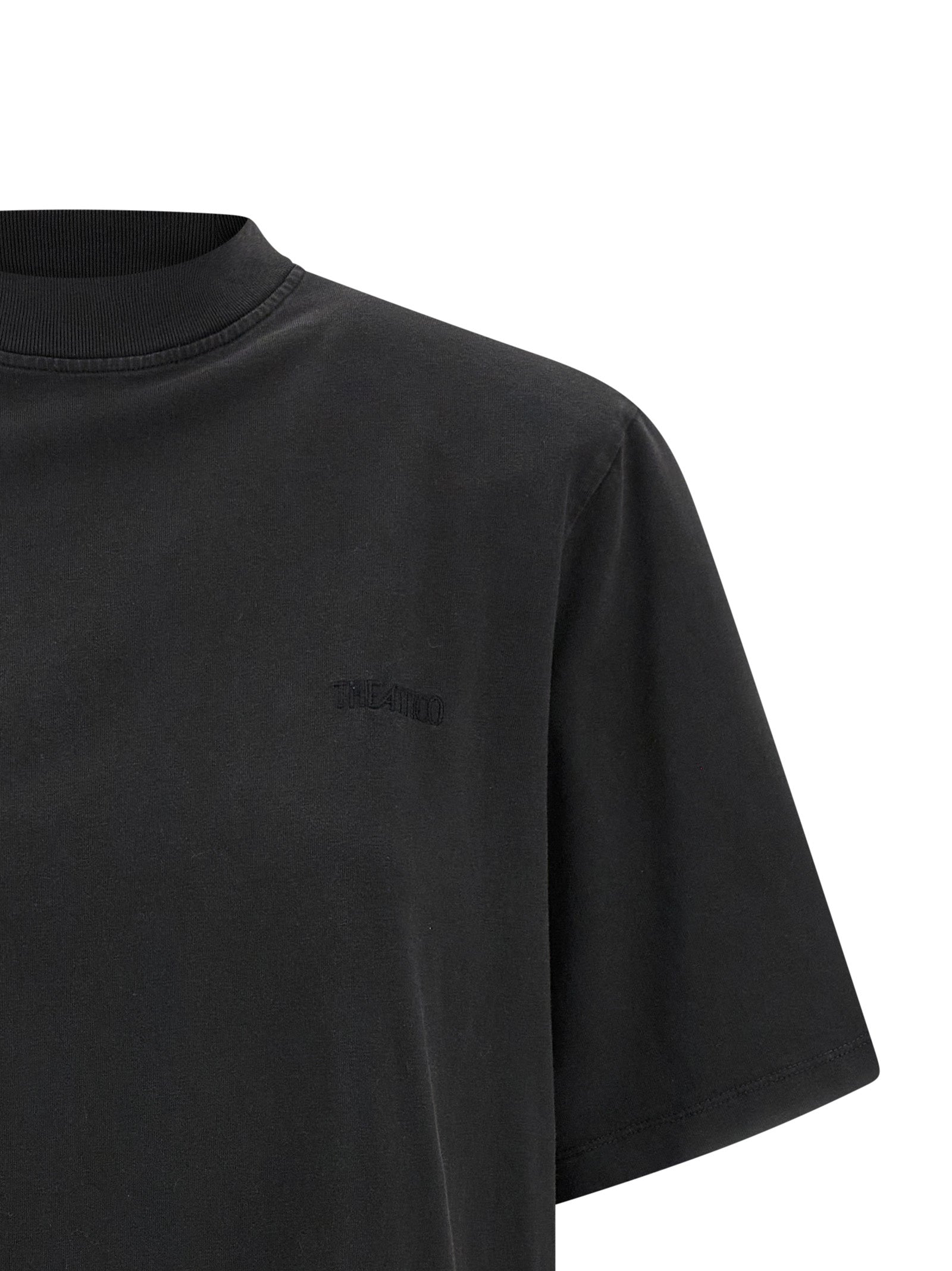 The Attico Black Cotton Women's T-Shirt