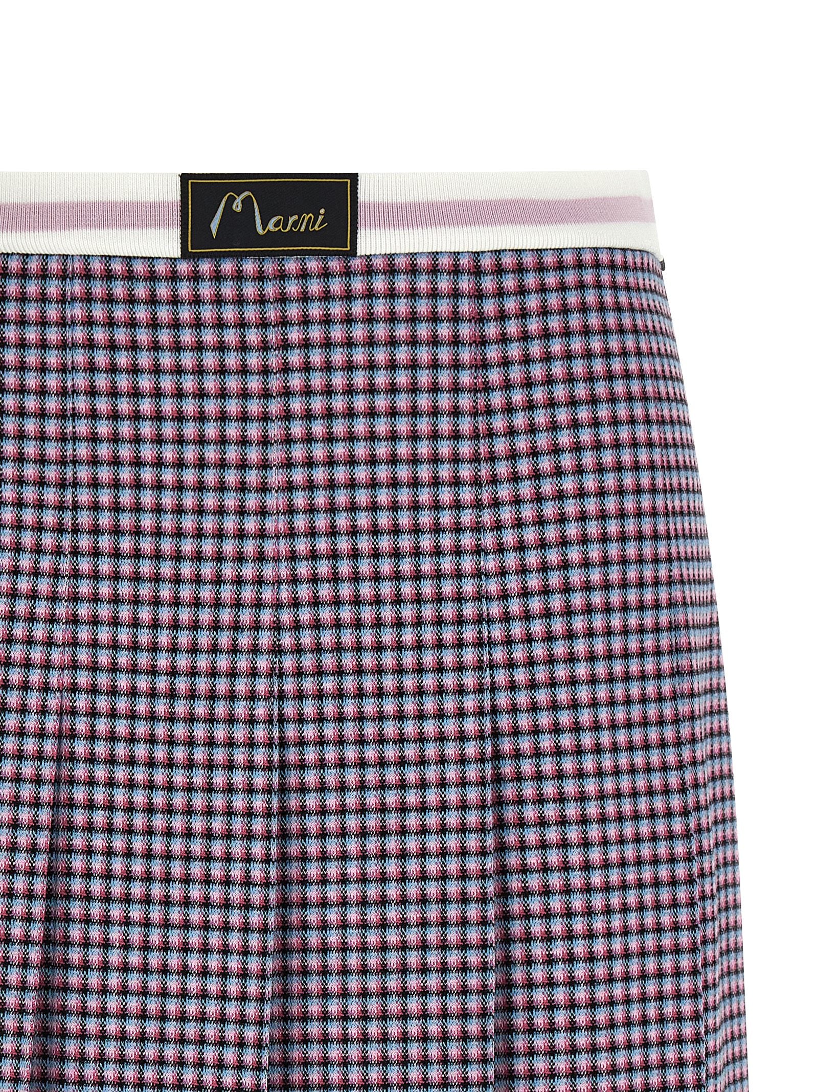 Marni Purple Viscose Long Women's Skirt