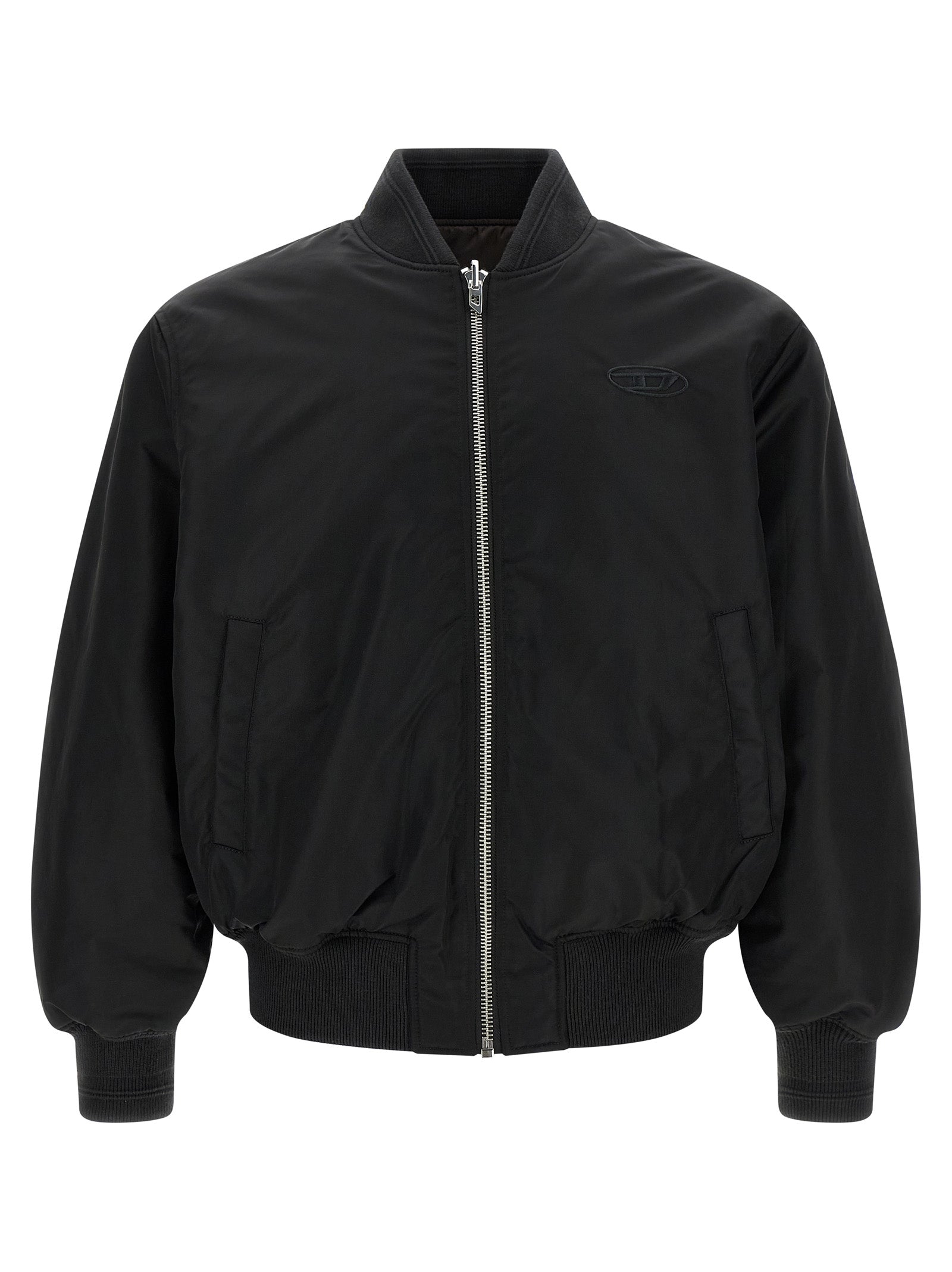 Diesel Black Polyamide Men's Bomber