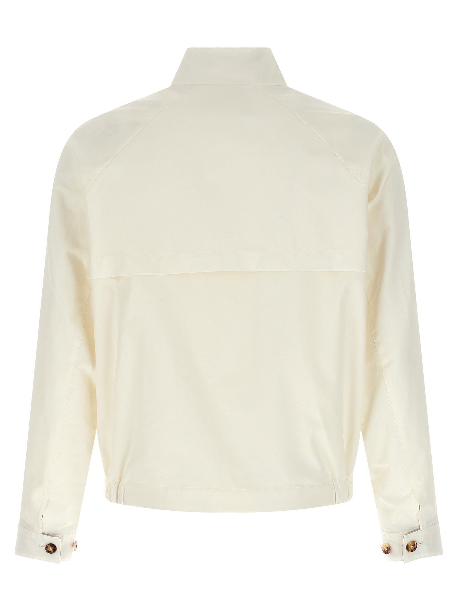 Brunello Cucinelli White Cotton Full-Length Men's Jacket