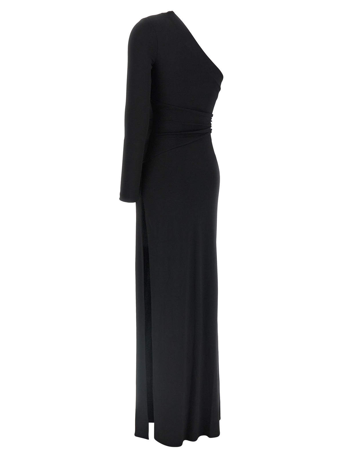 Elisabetta Franchi Black Viscose Long Women's Dress