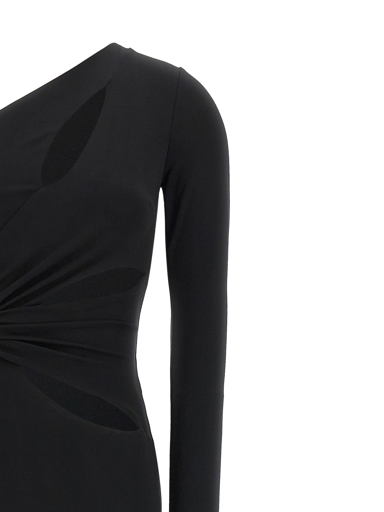 Elisabetta Franchi Black Viscose Long Women's Dress