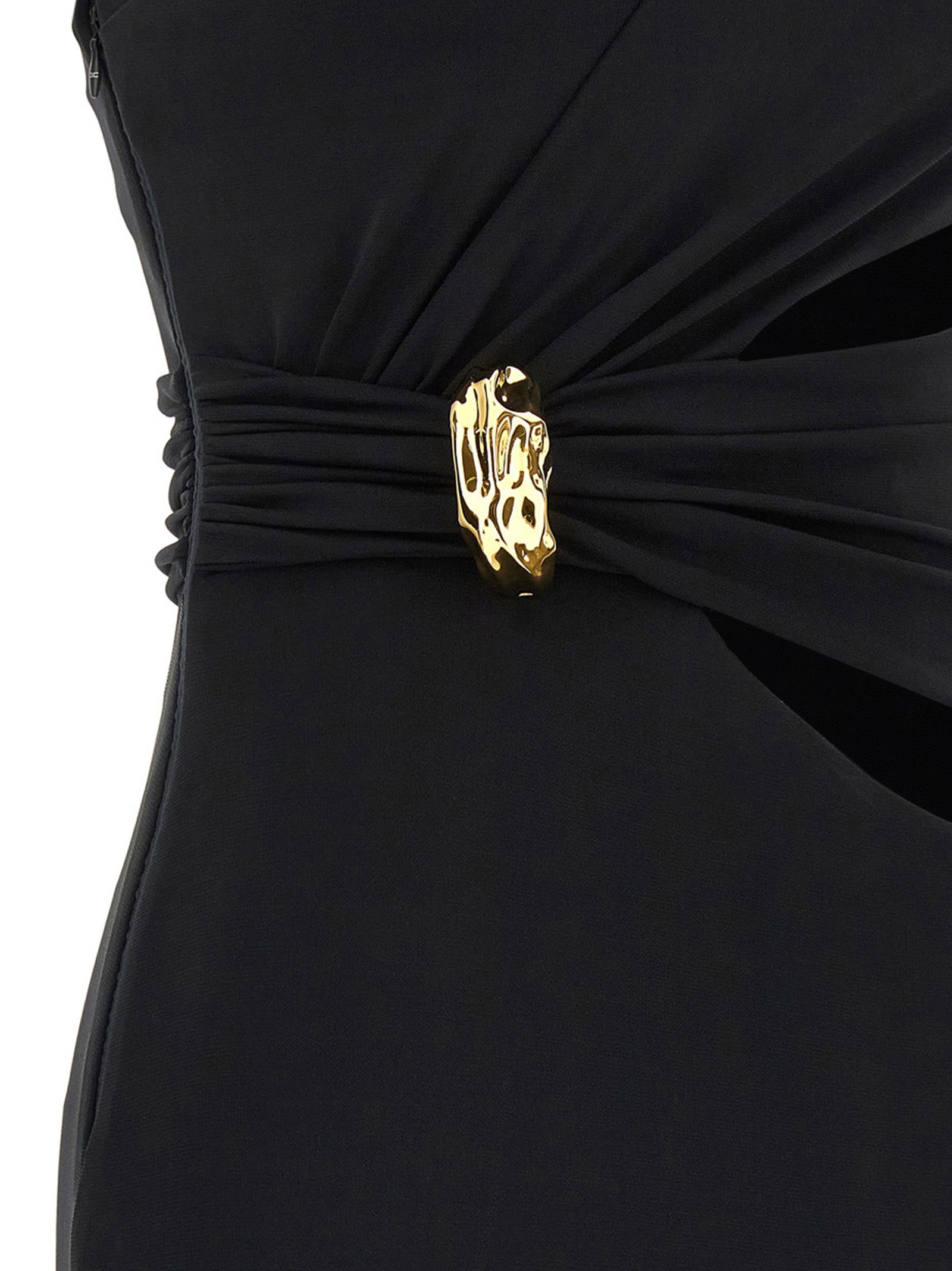 Elisabetta Franchi Black Viscose Long Women's Dress