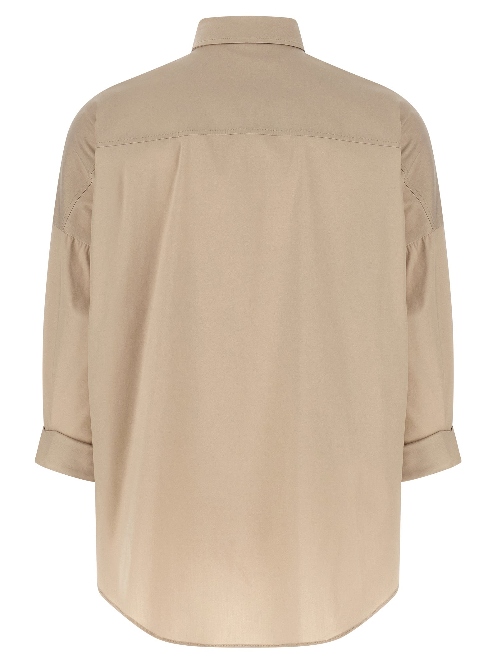 Brunello Cucinelli Beige Cotton Women's Blouse