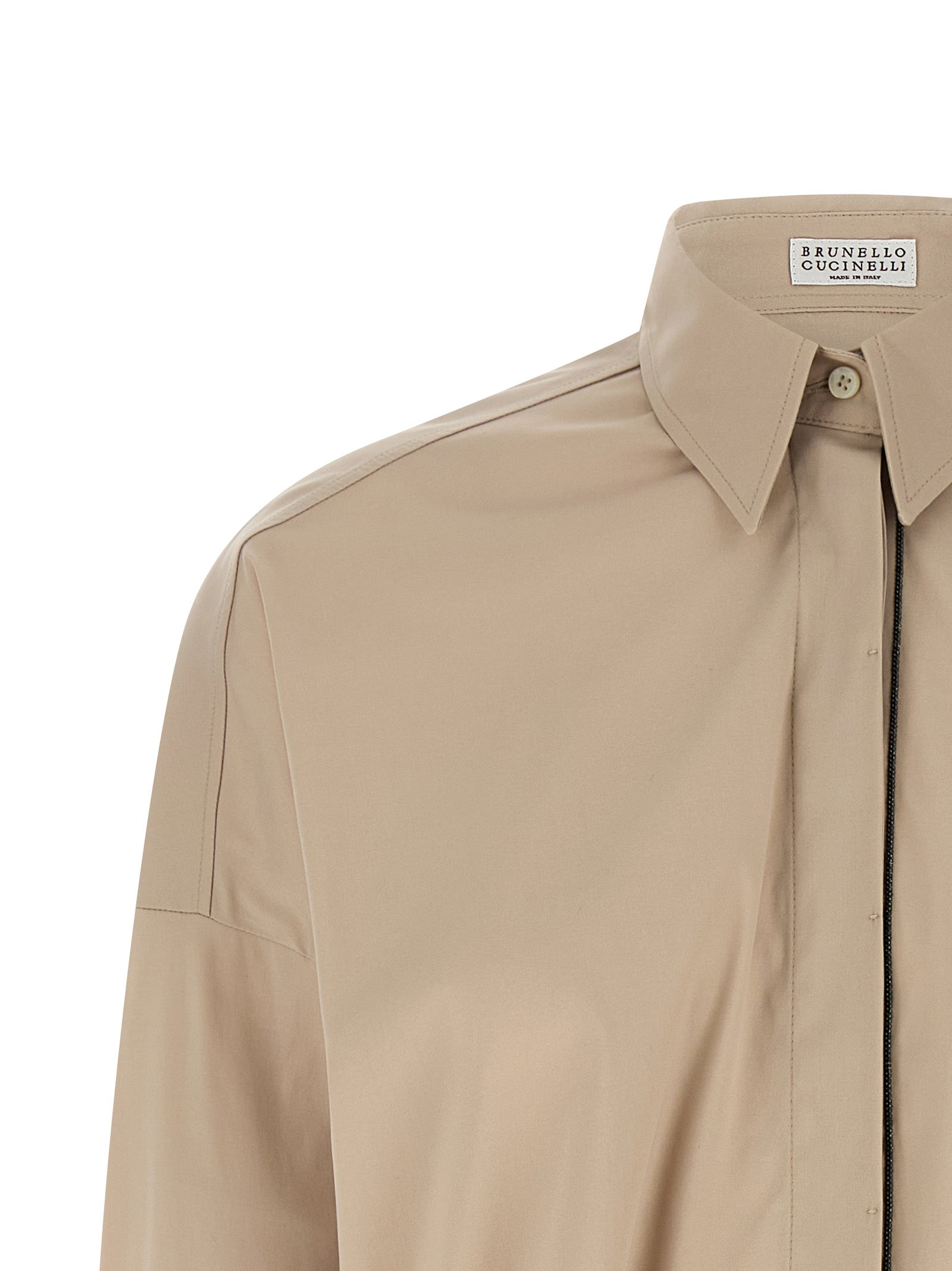 Brunello Cucinelli Beige Cotton Women's Blouse