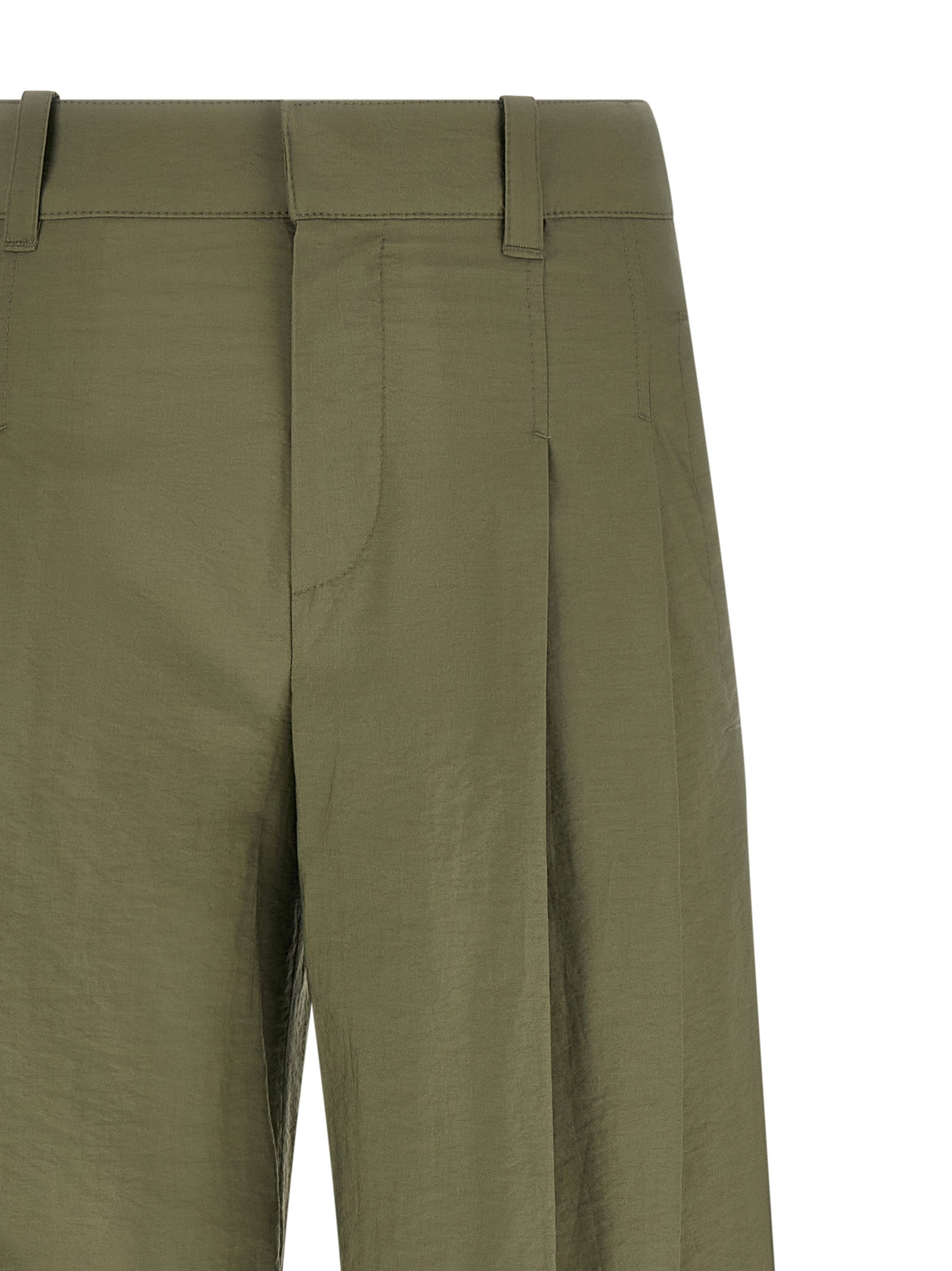 Brunello Cucinelli Bicolor Cotton Casual Women's Pants