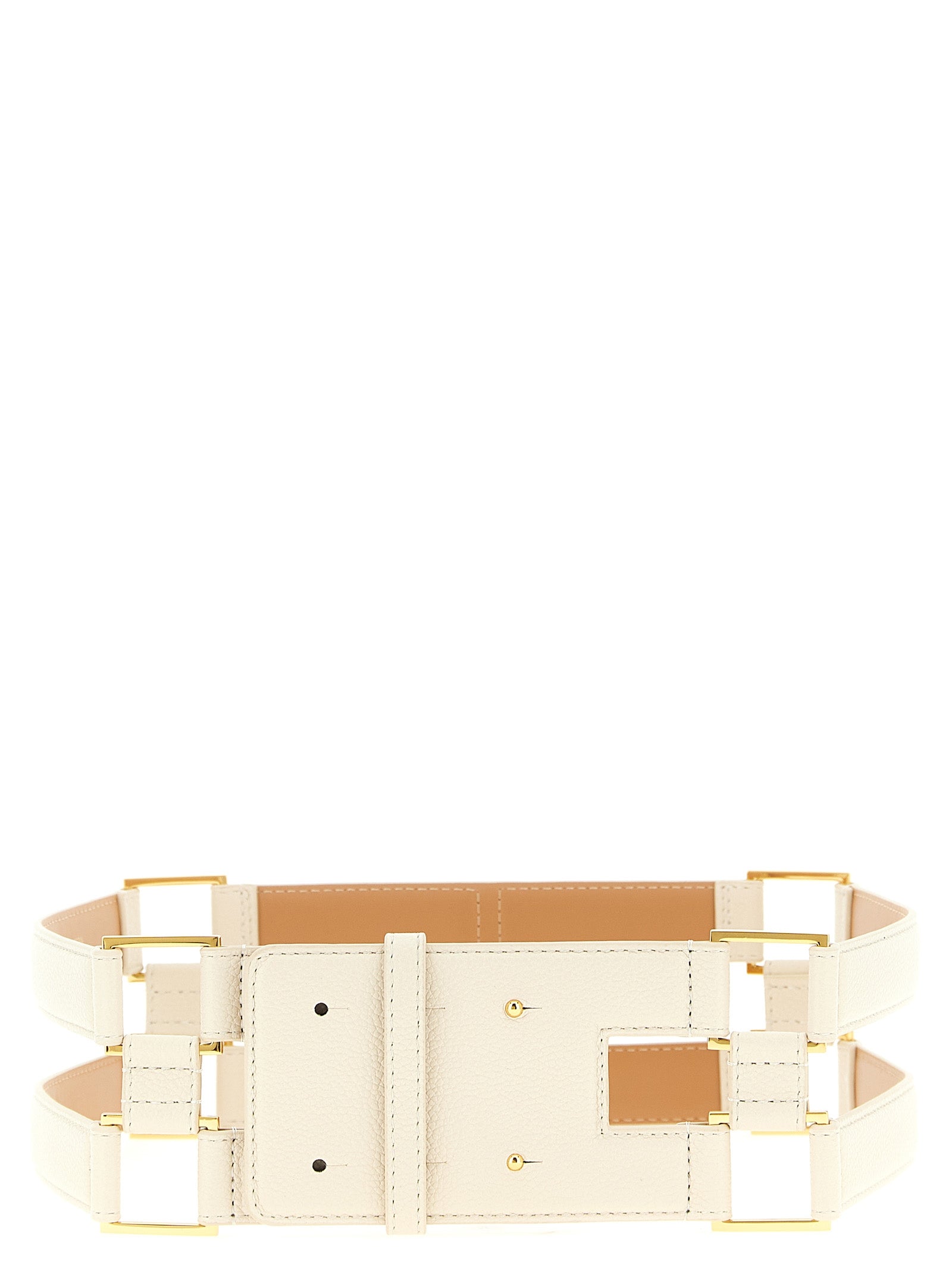 Elisabetta Franchi White Polyethylene Regular Women's Belt