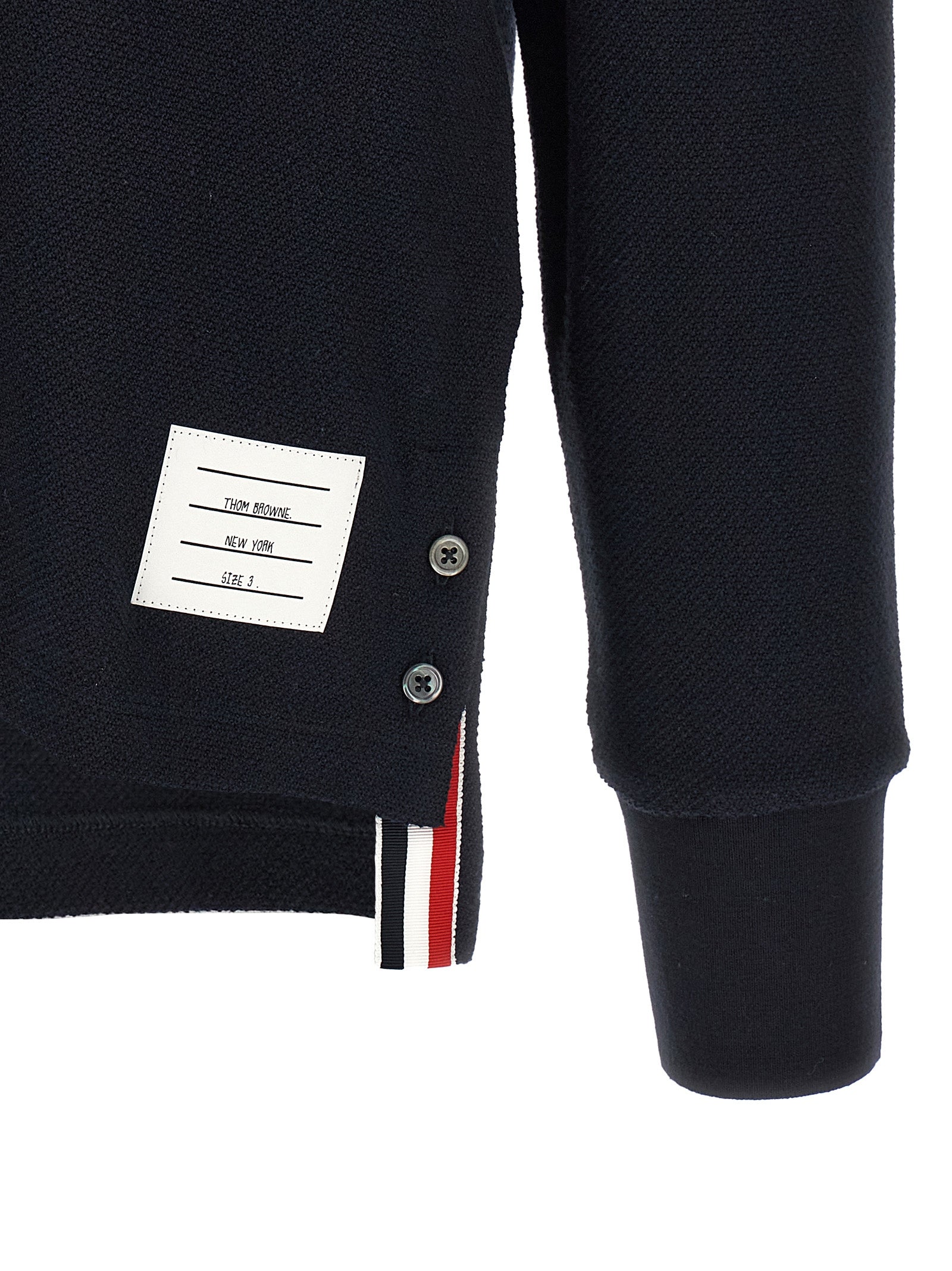 Thom Browne Blue Cotton Polo Men's Shirt
