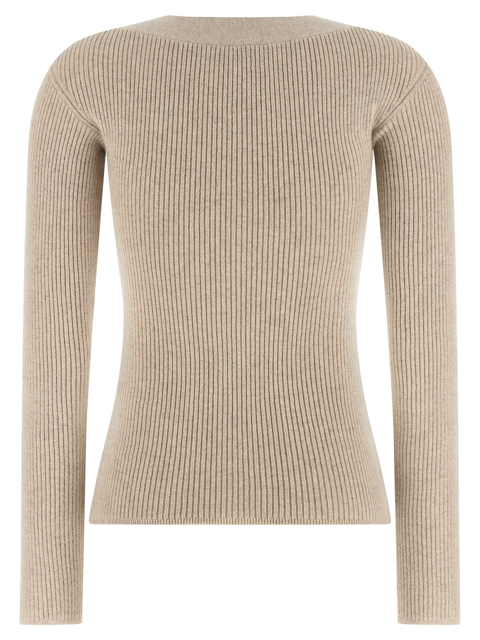 Max Mara Beige Wool Women's Cardigan
