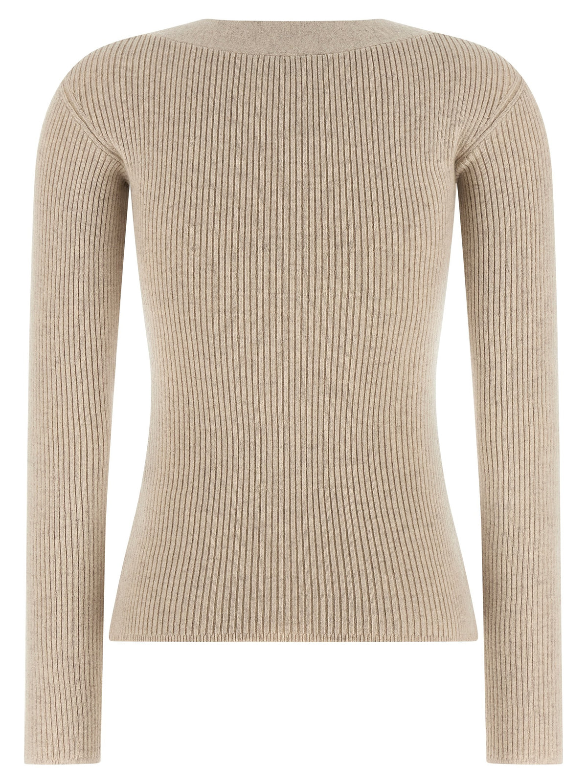 Max Mara Beige Wool Women's Cardigan