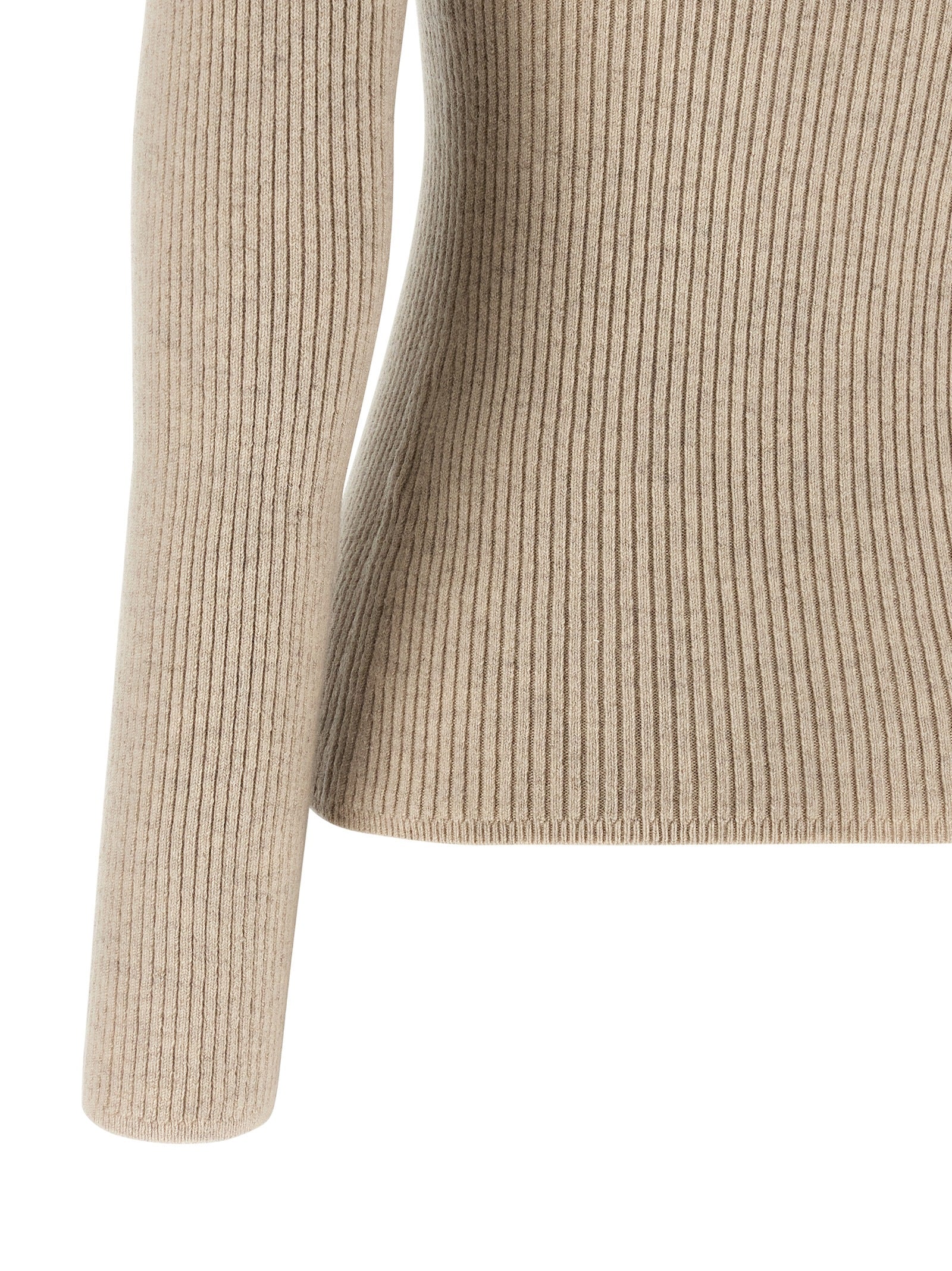 Max Mara Beige Wool Women's Cardigan