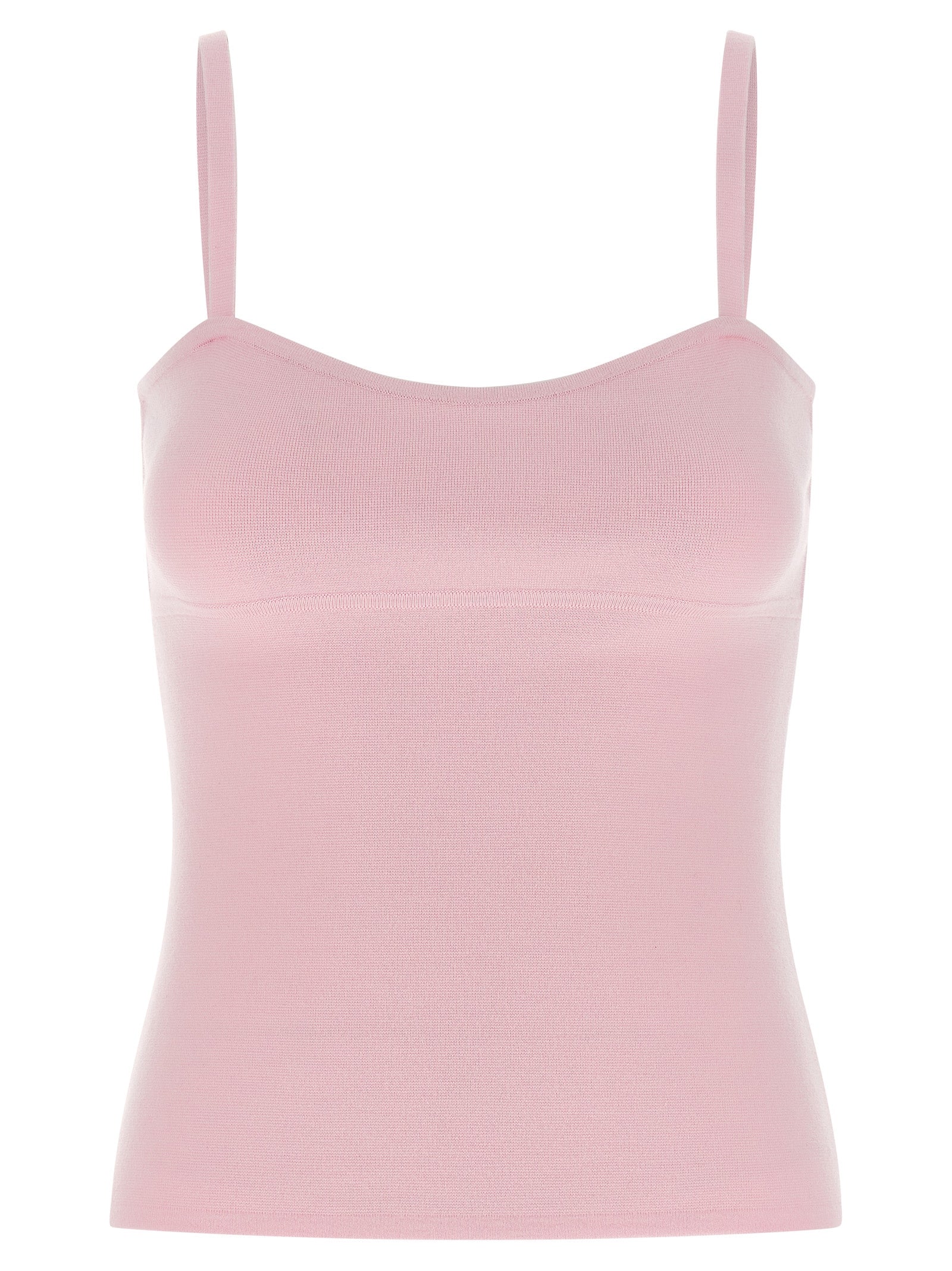 Max Mara Multicolor Virgin Wool Sleeveles Women's T-Shirt