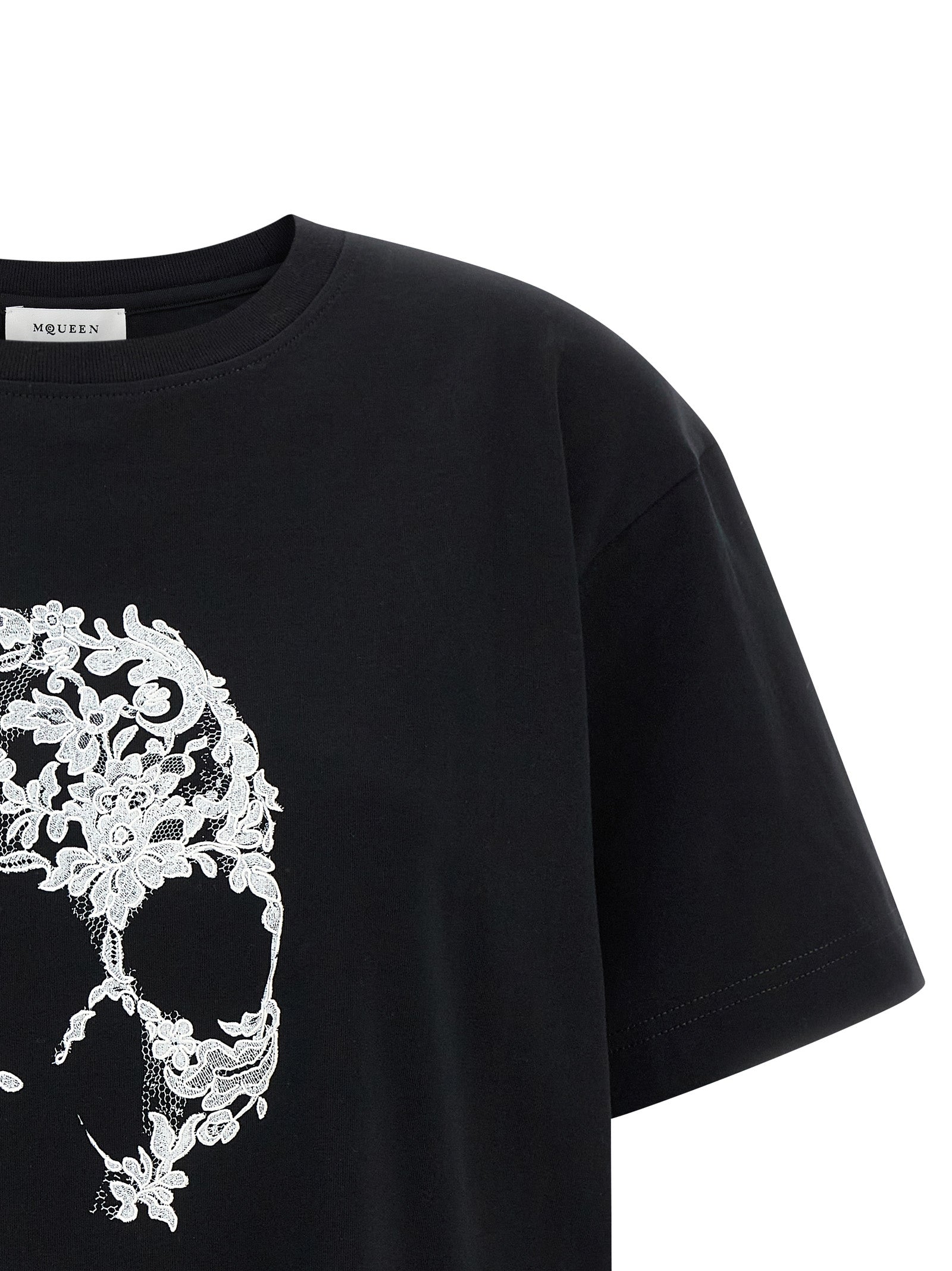 Alexander McQueen Bicolor Cotton Women's T-Shirt