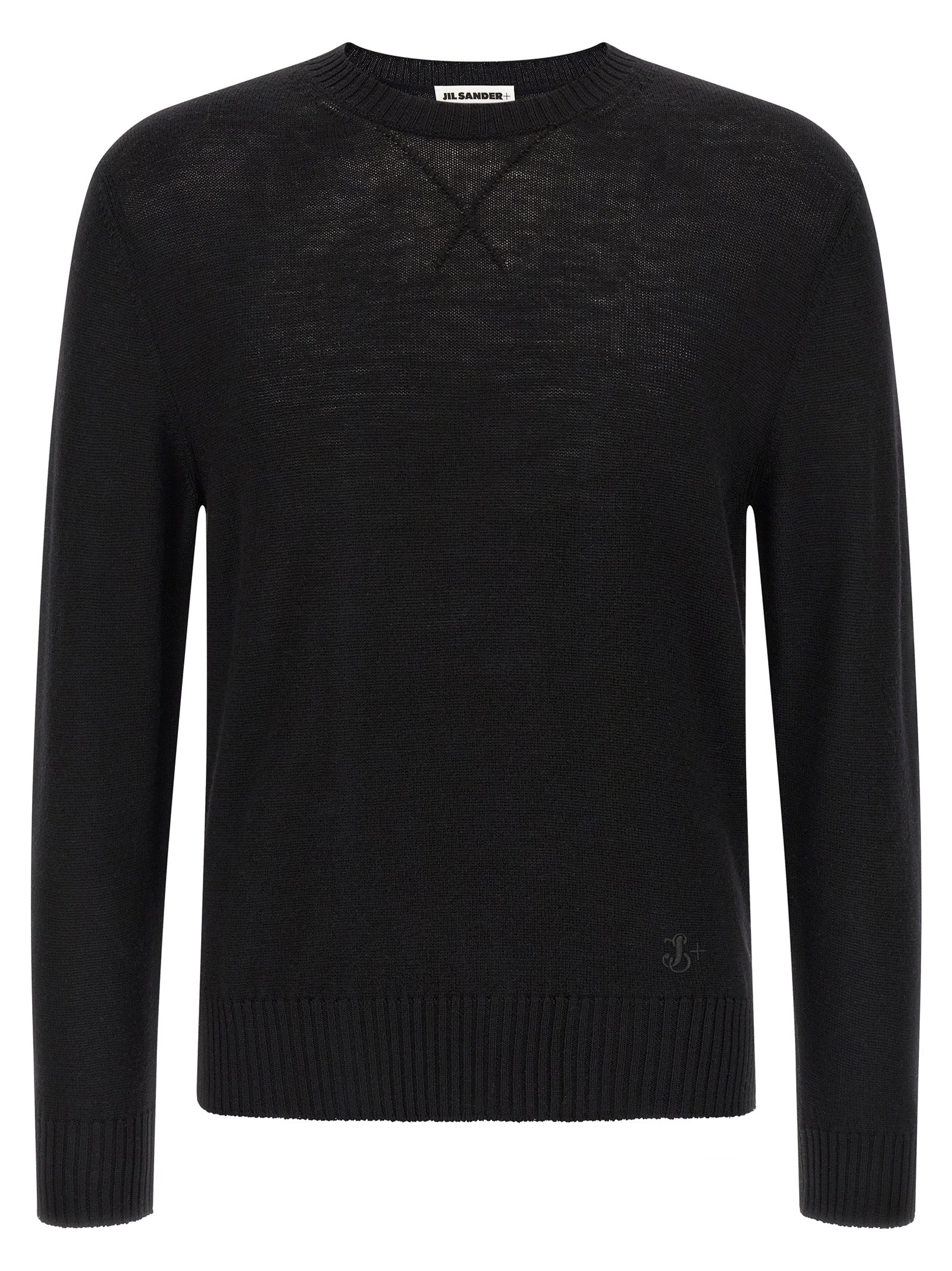 Jil Sander Black Virgin Wool Men's Cardigan
