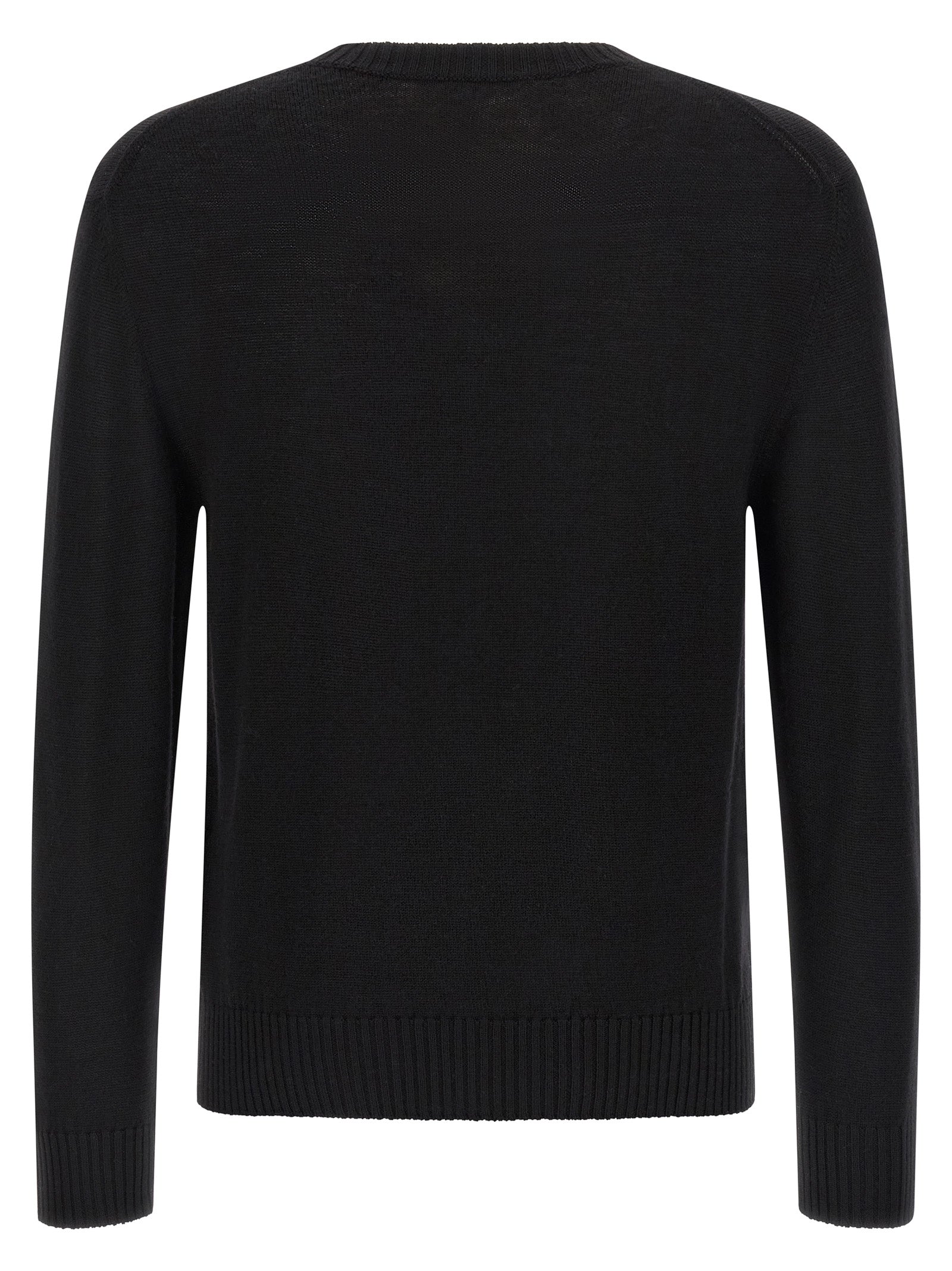 Jil Sander Black Virgin Wool Men's Cardigan
