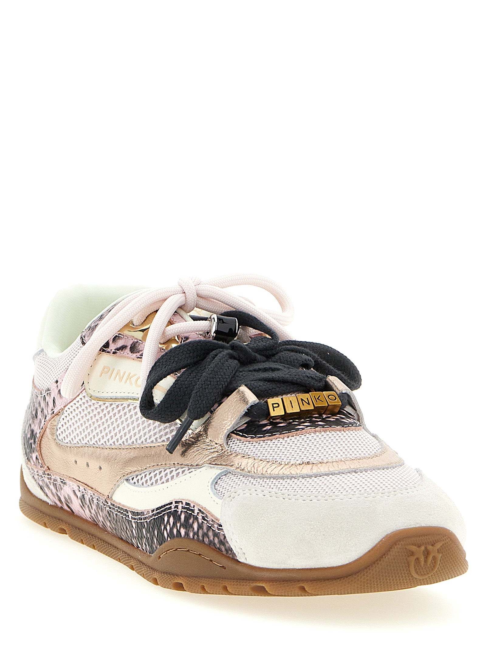 PINKO Multicolor Leather Low Top Women's Sneakers