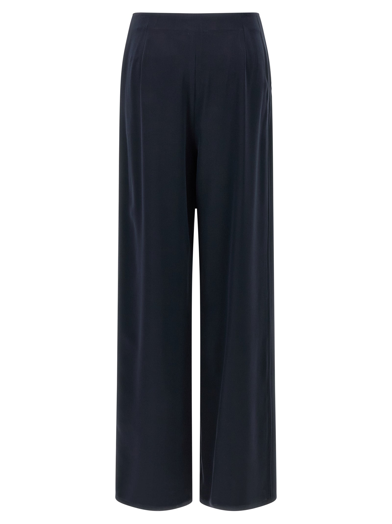 Max Mara Blue Silk Casual Women's Pants