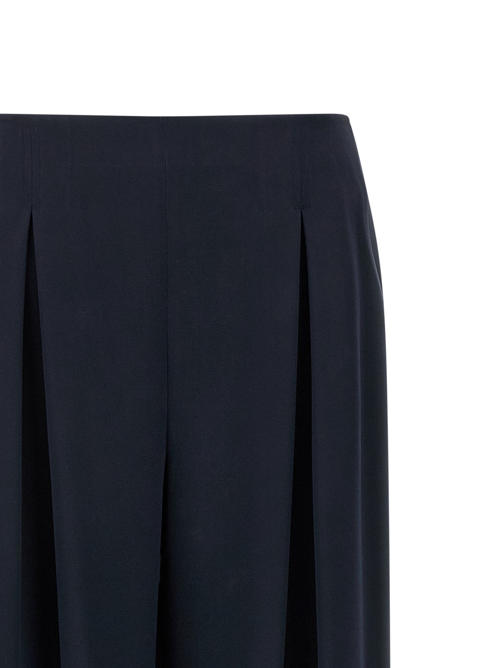 Max Mara Blue Silk Casual Women's Pants