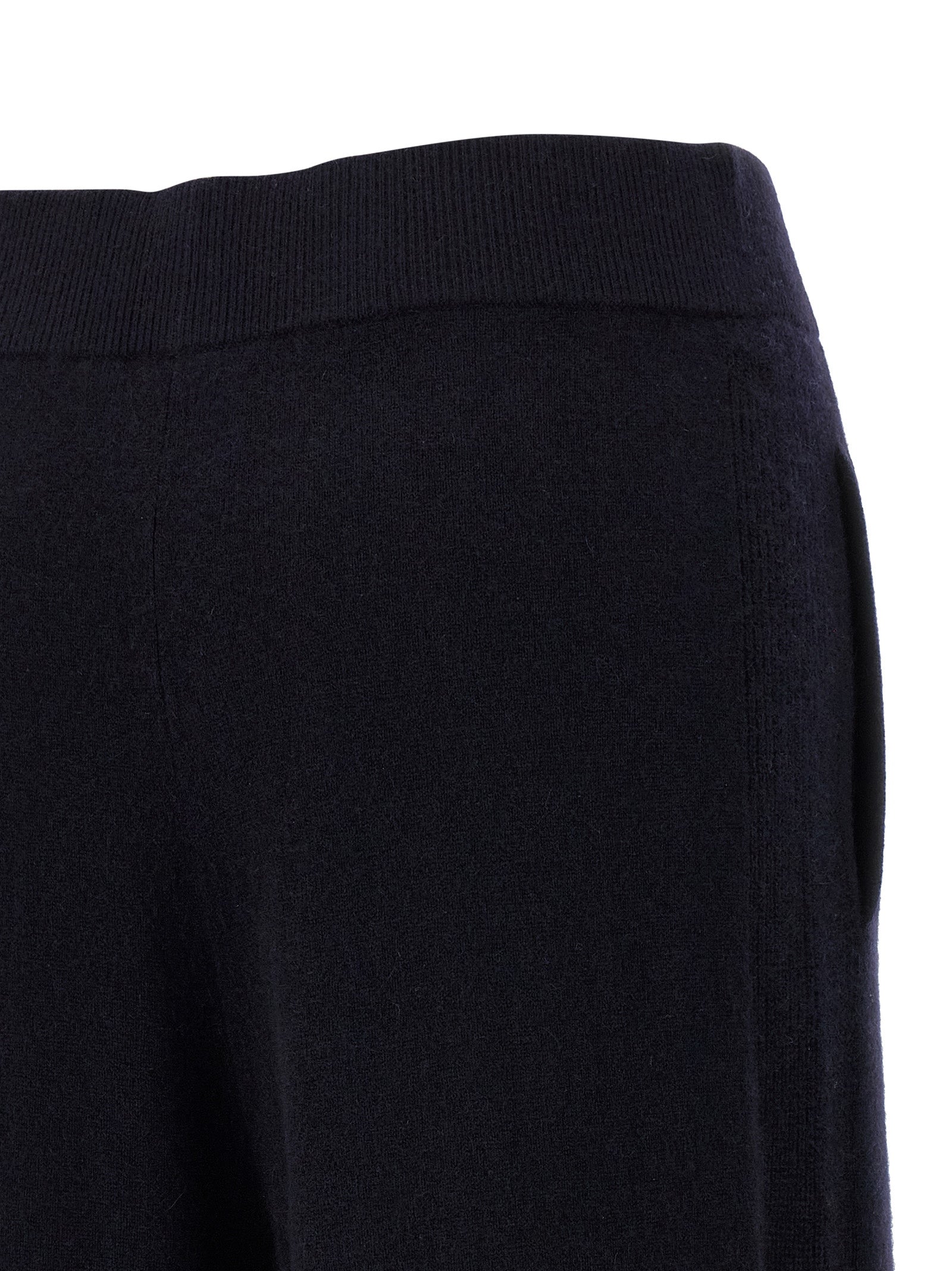 Max Mara Blue Cashmere Casual Women's Pants