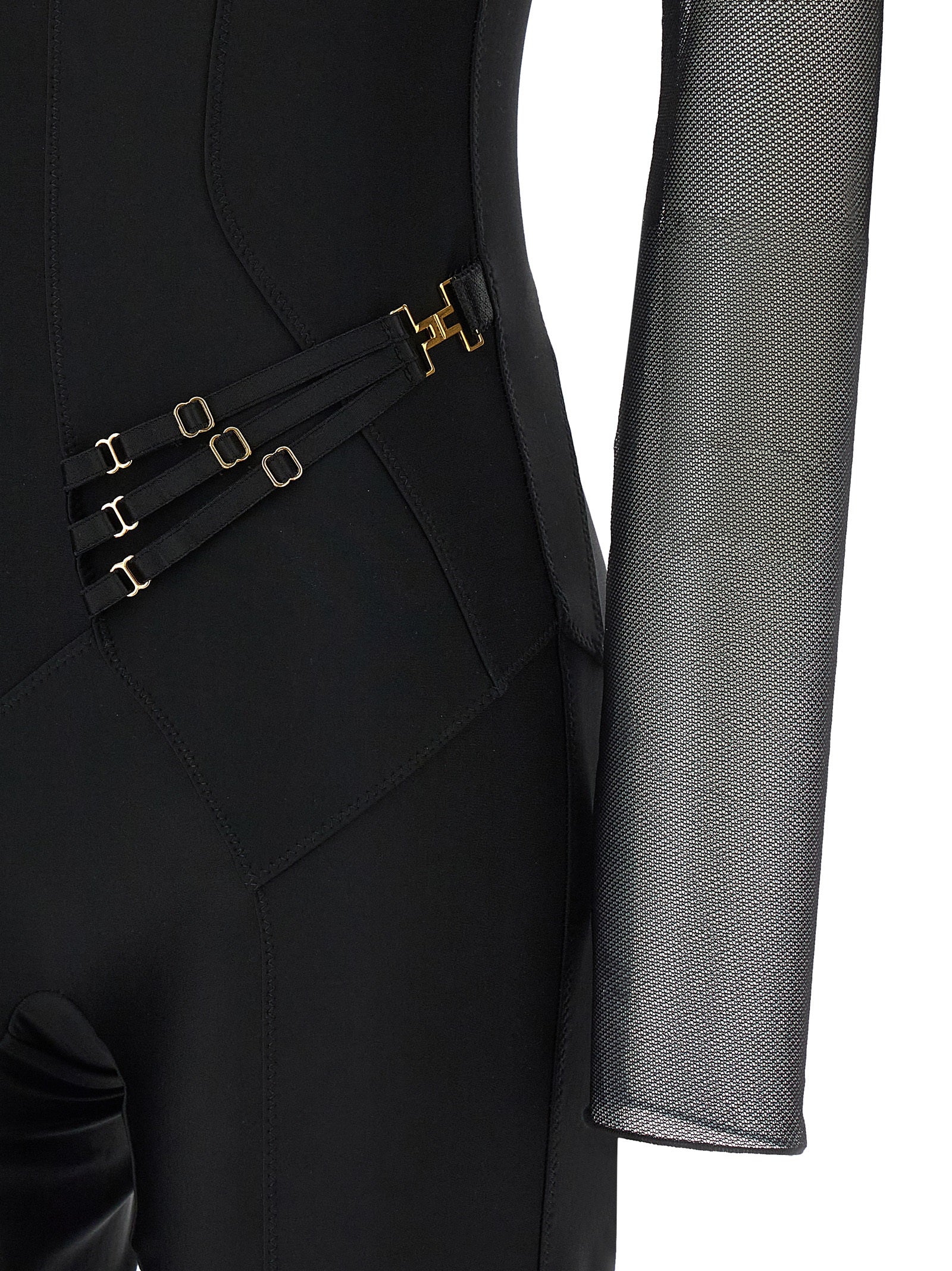 Elisabetta Franchi Black Polyamide Women's Jumpsuit