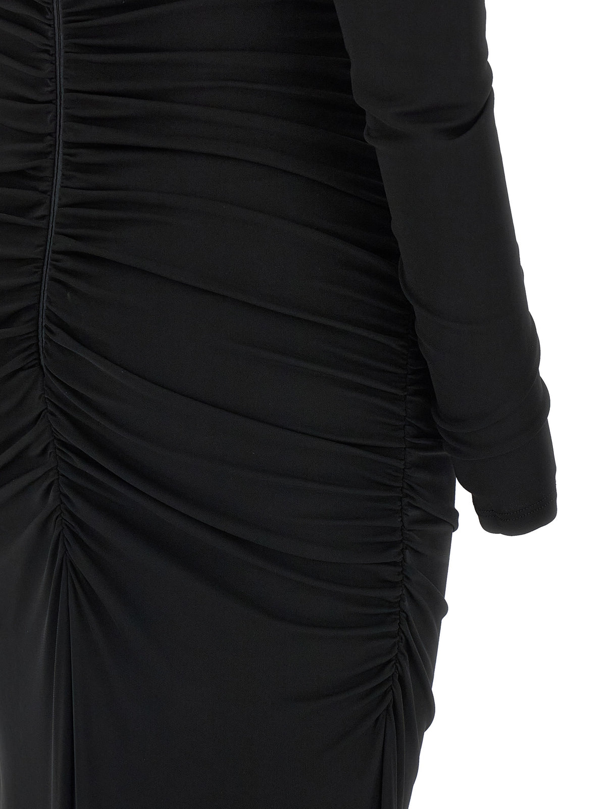 Elisabetta Franchi Black Viscose Long Women's Dress