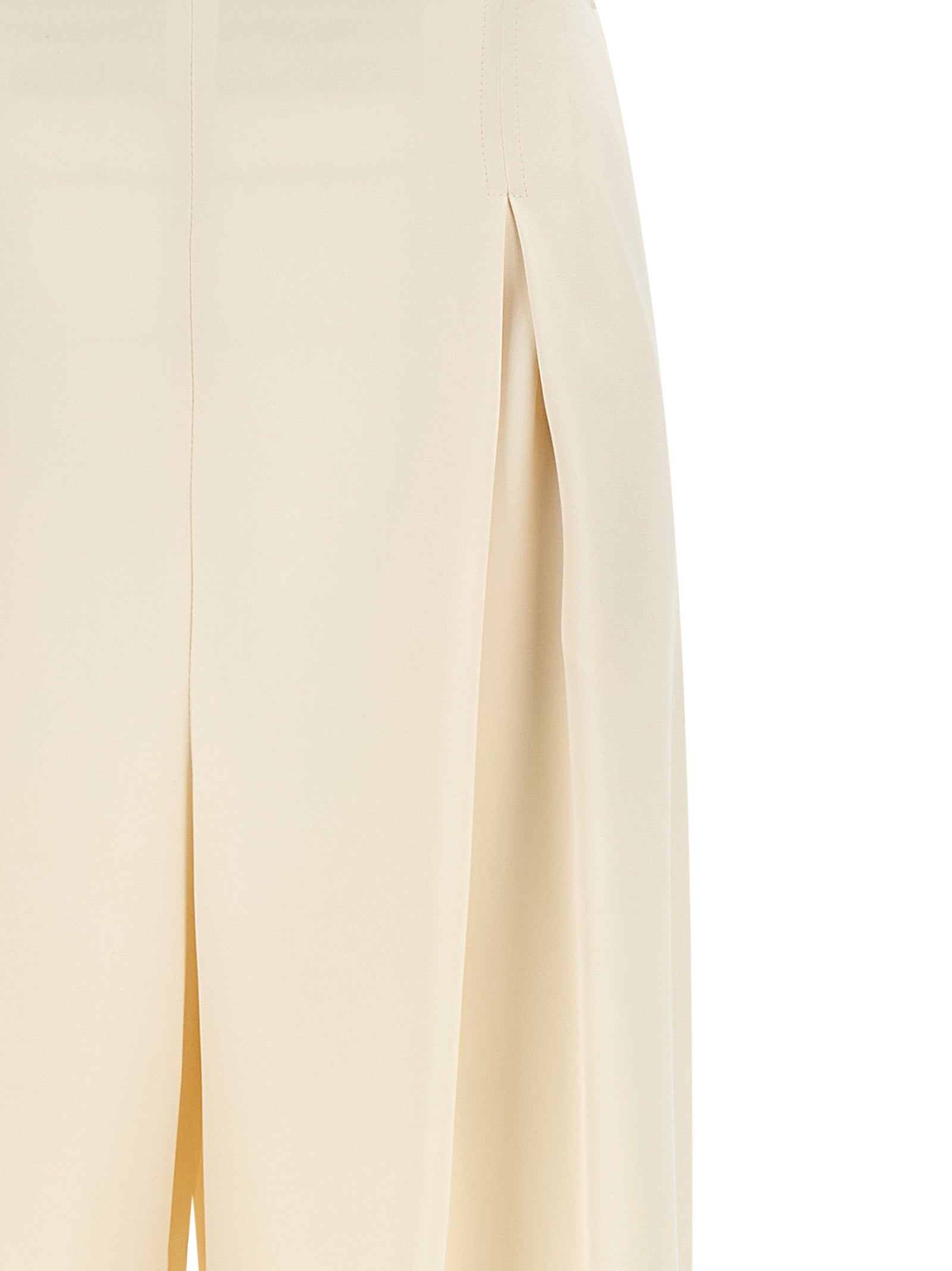 Max Mara White Silk Casual Women's Pants