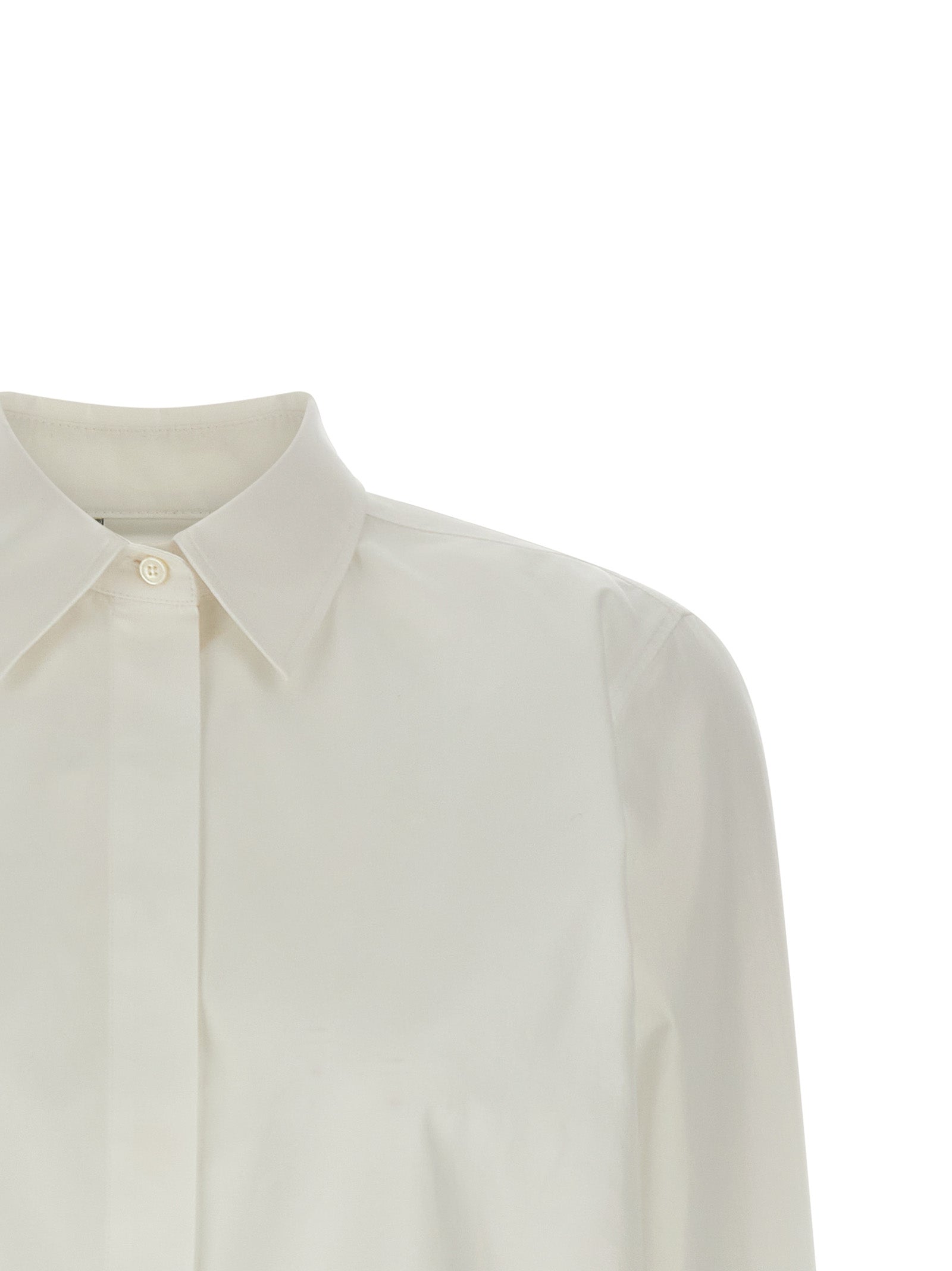 Max Mara White Cotton Women's Blouse
