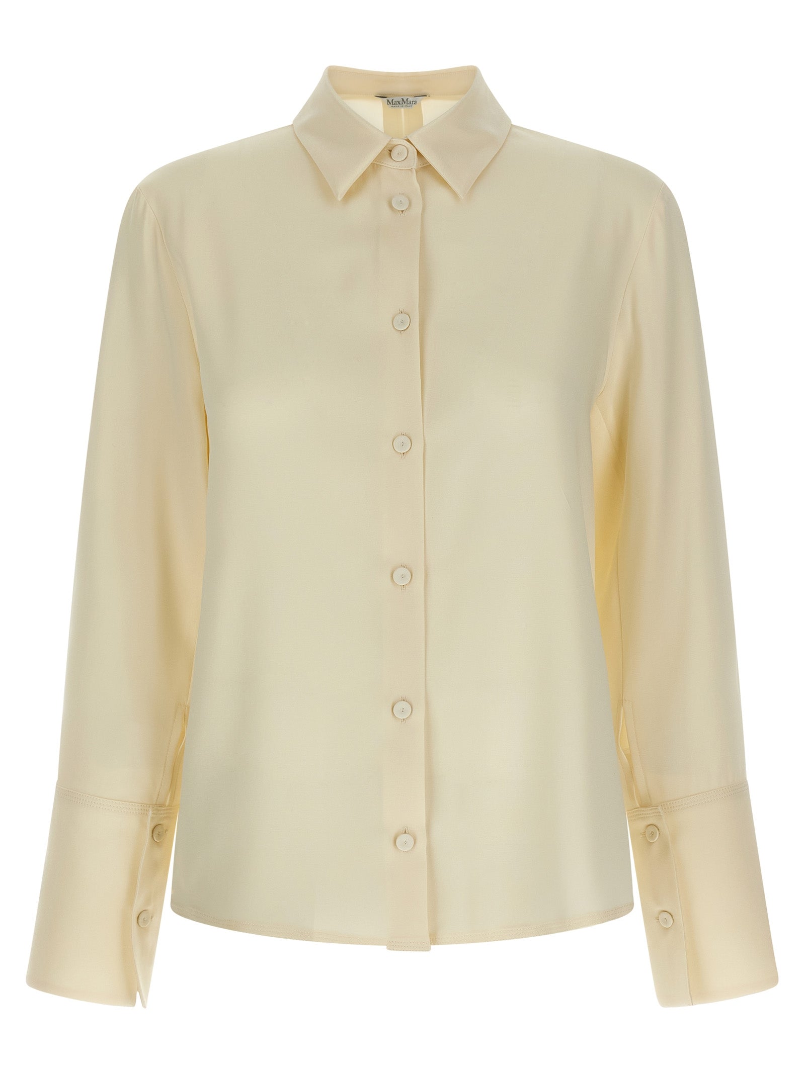 Max Mara White Silk Women's Blouse