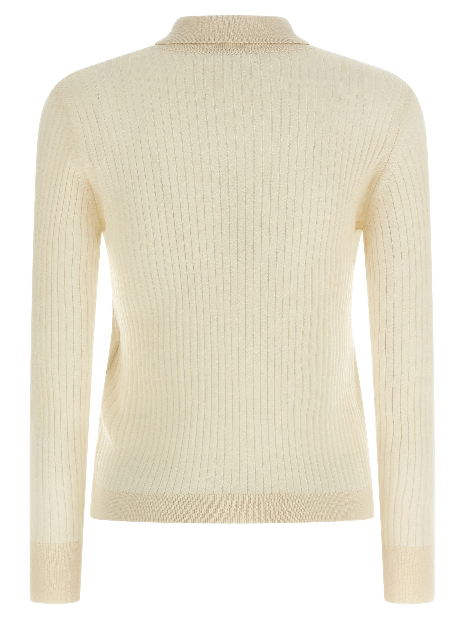 Max Mara White Cashmere Polo Women's Shirt