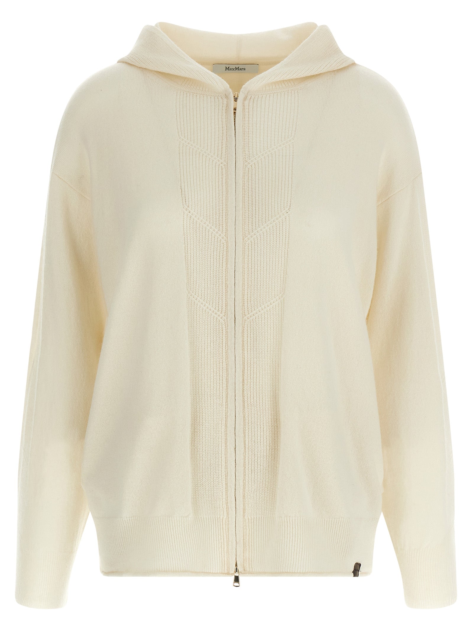 Max Mara White Cashmere Women's Cardigan