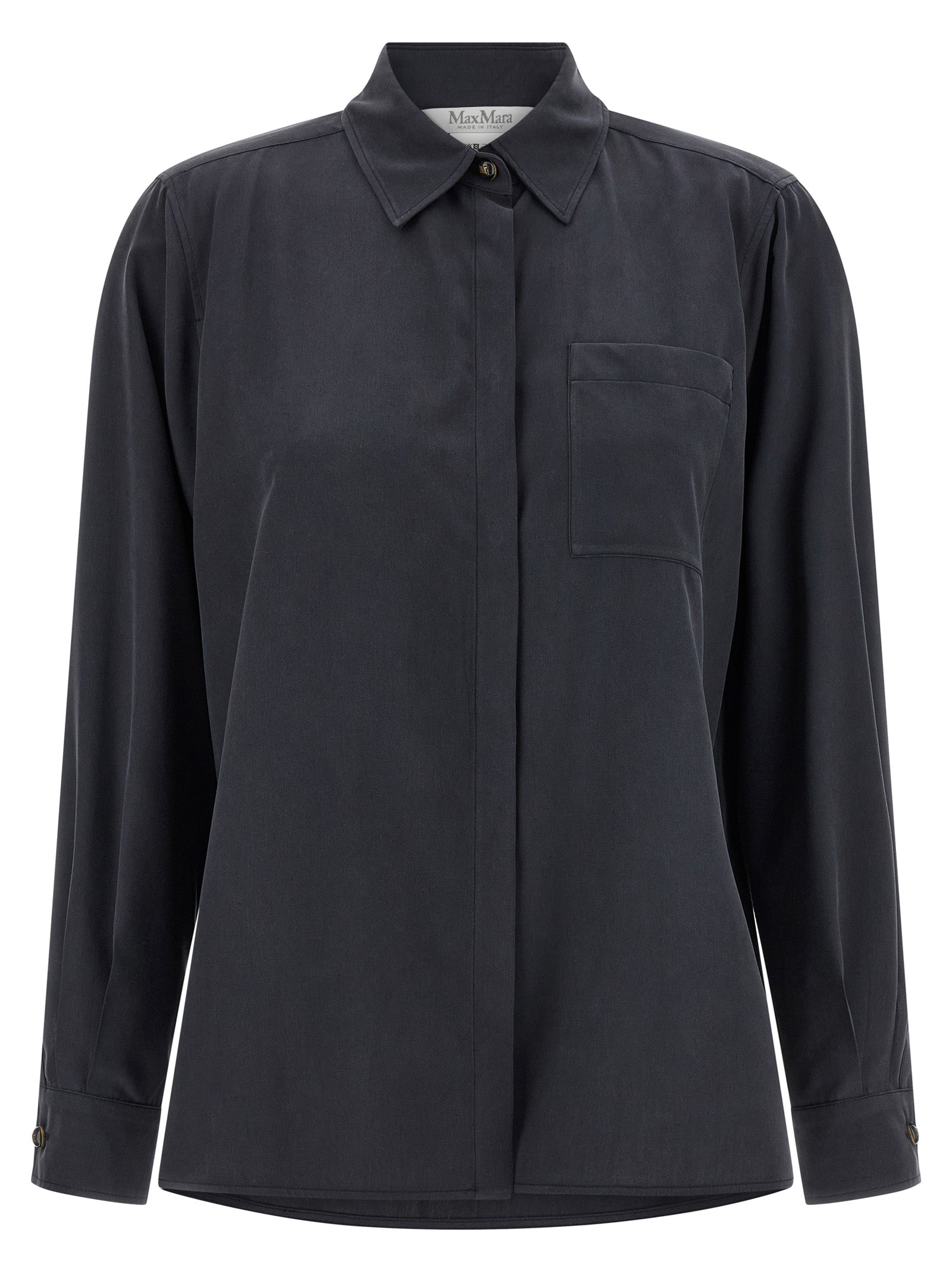 Max Mara Gray Silk Women's Blouse