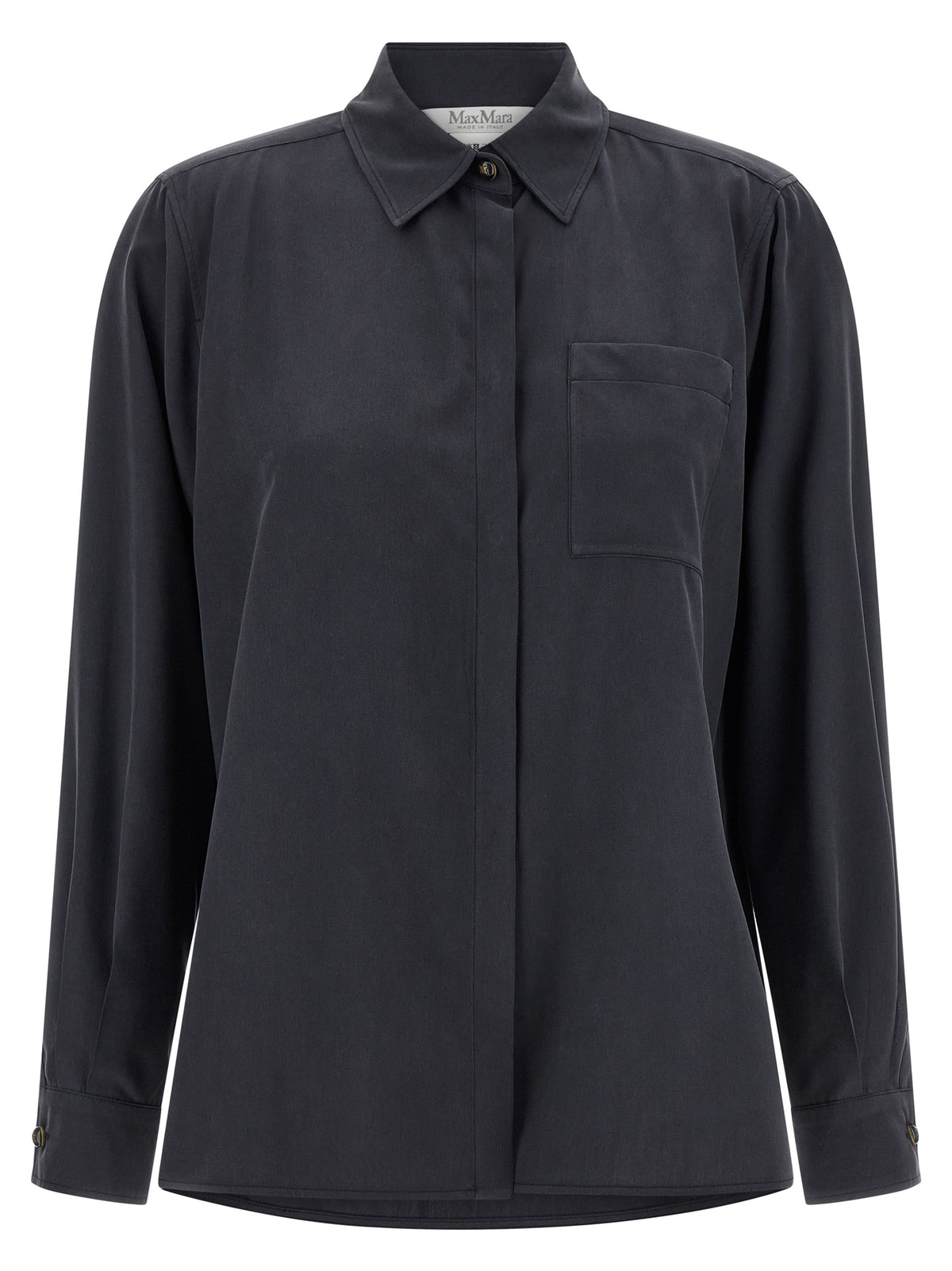 Max Mara Gray Silk Women's Blouse
