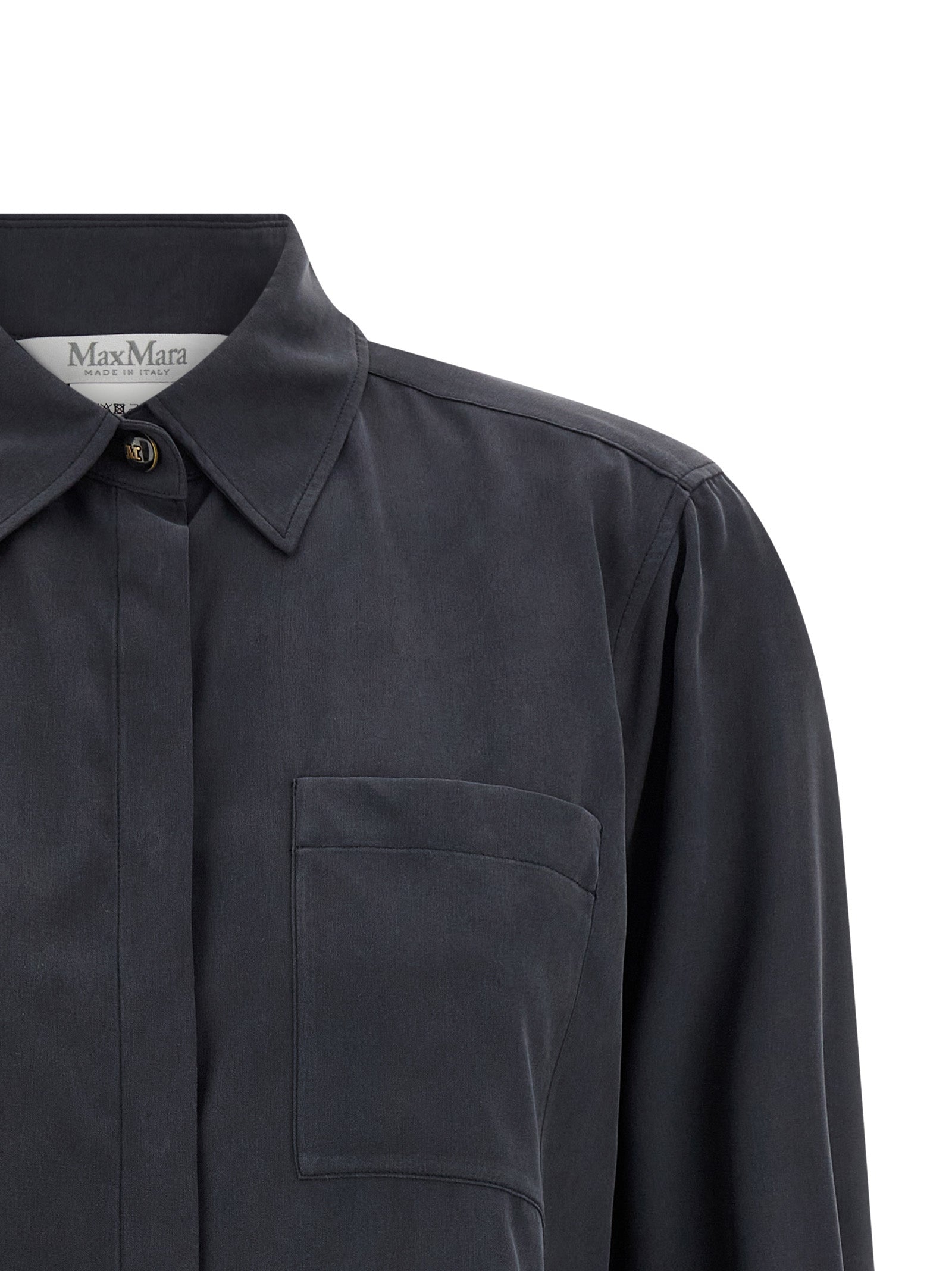 Max Mara Gray Silk Women's Blouse