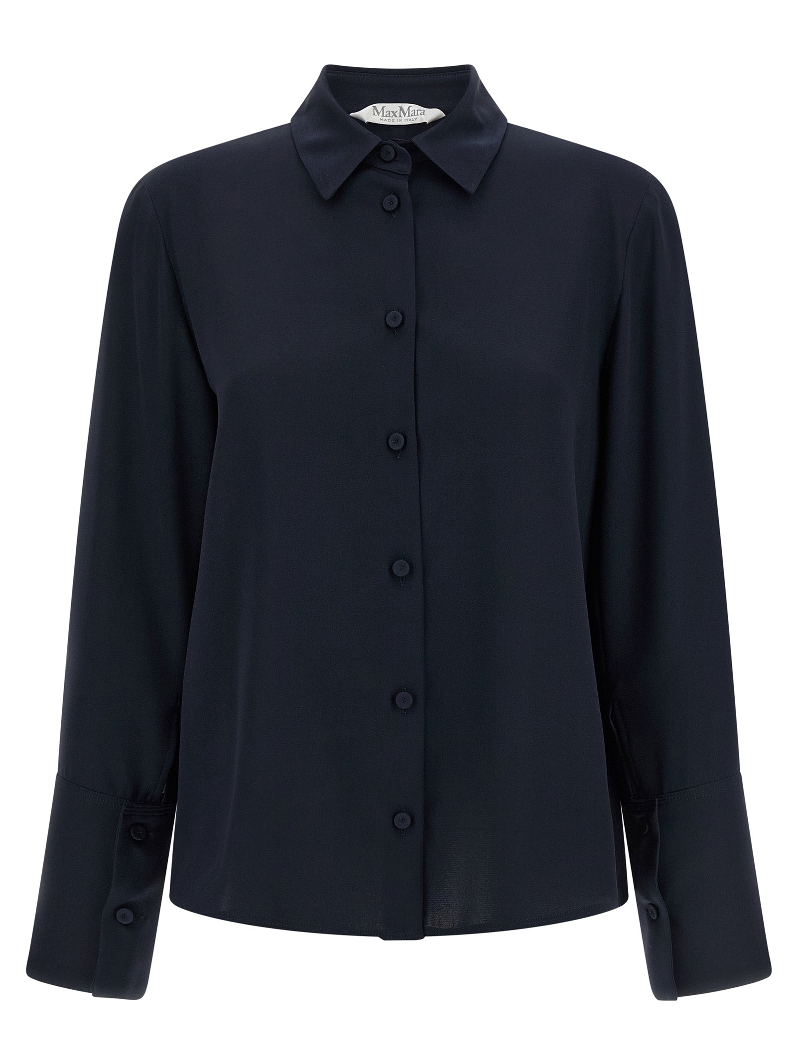Max Mara Blue Silk Women's Blouse