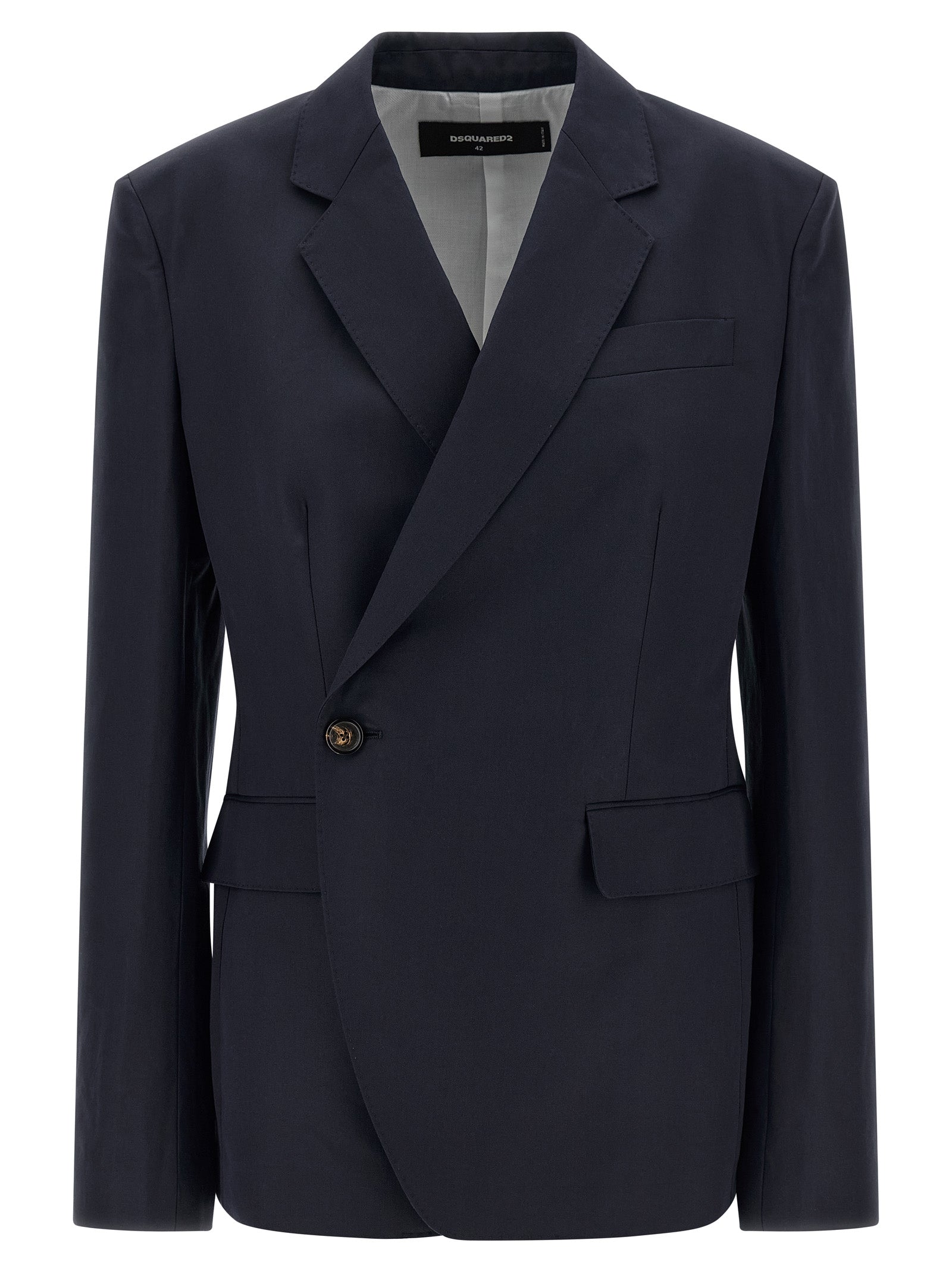 Dsquared² Blue Cotton Women's Blazer