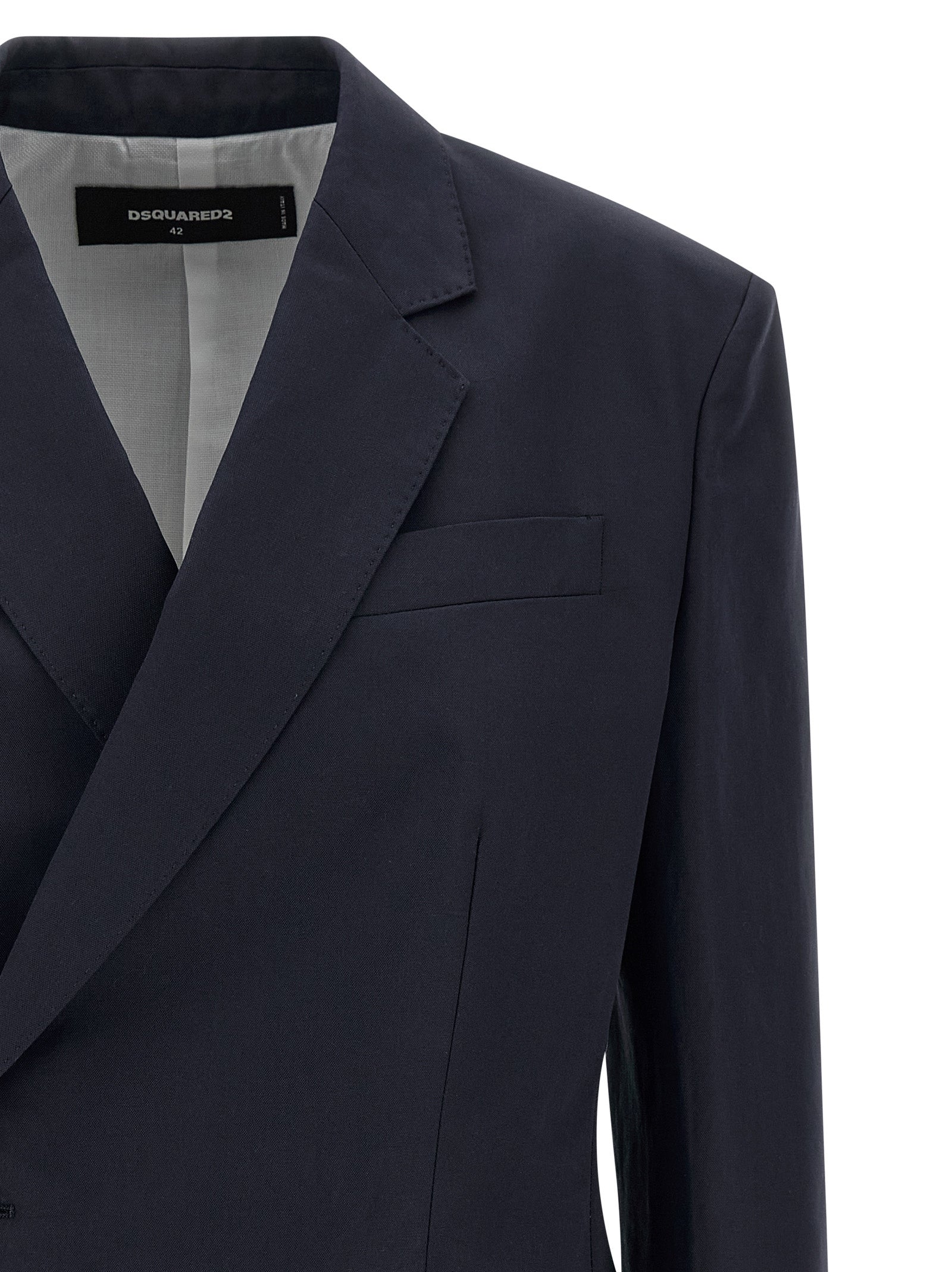 Dsquared² Blue Cotton Women's Blazer