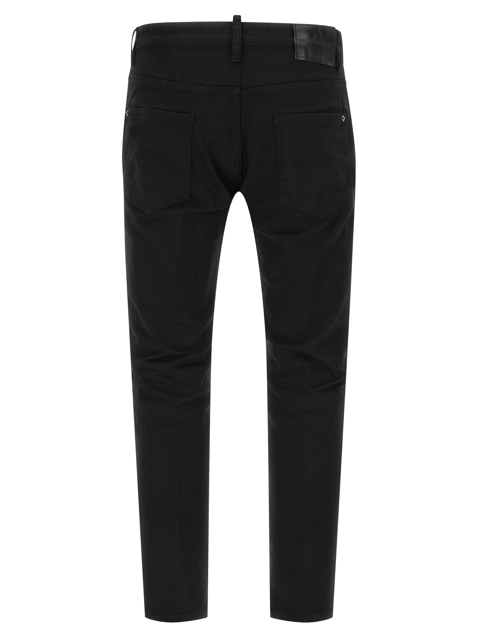 Dsquared² Black Cotton Straight-Leg Men's Jeans
