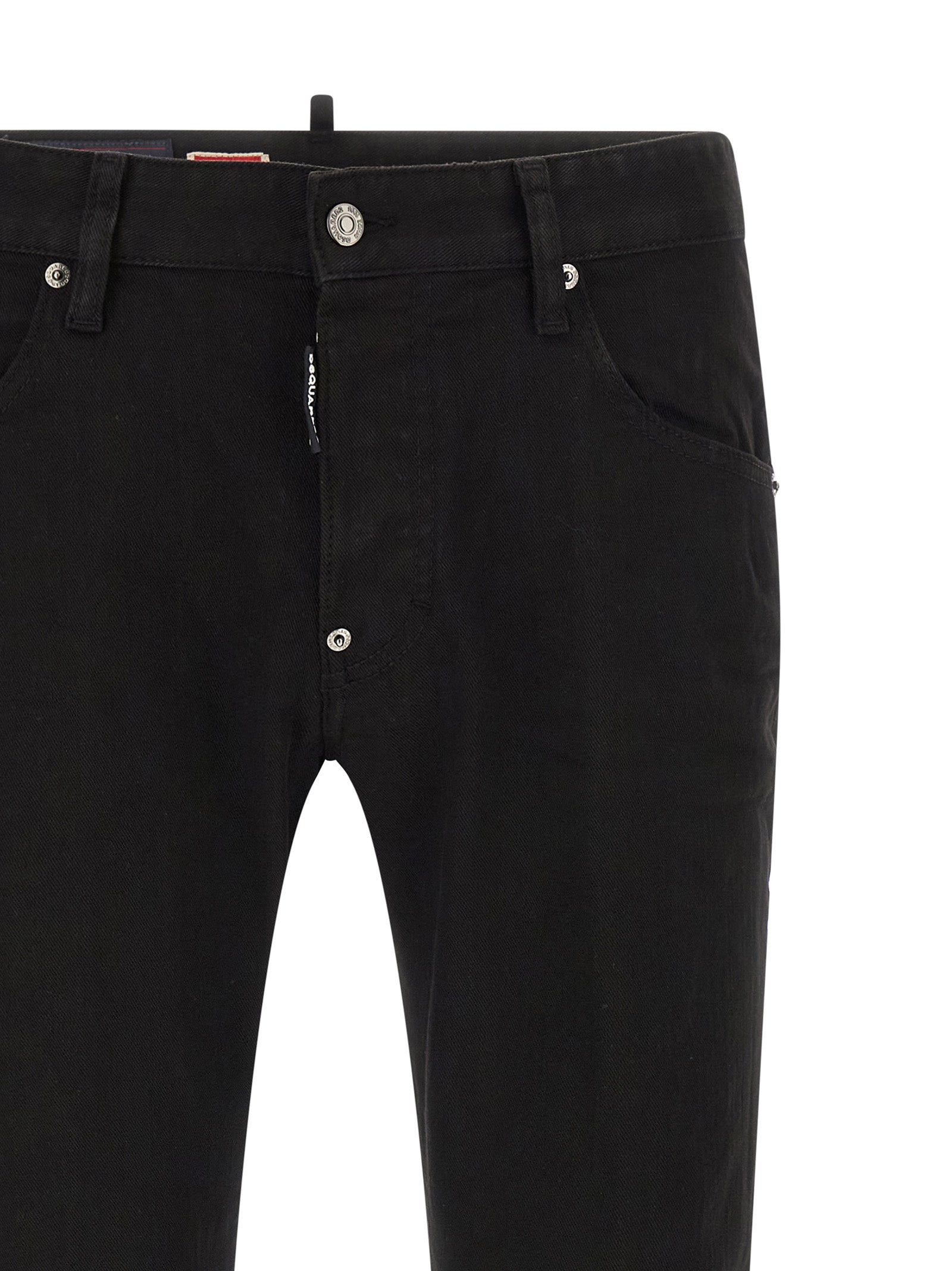 Dsquared² Black Cotton Straight-Leg Men's Jeans