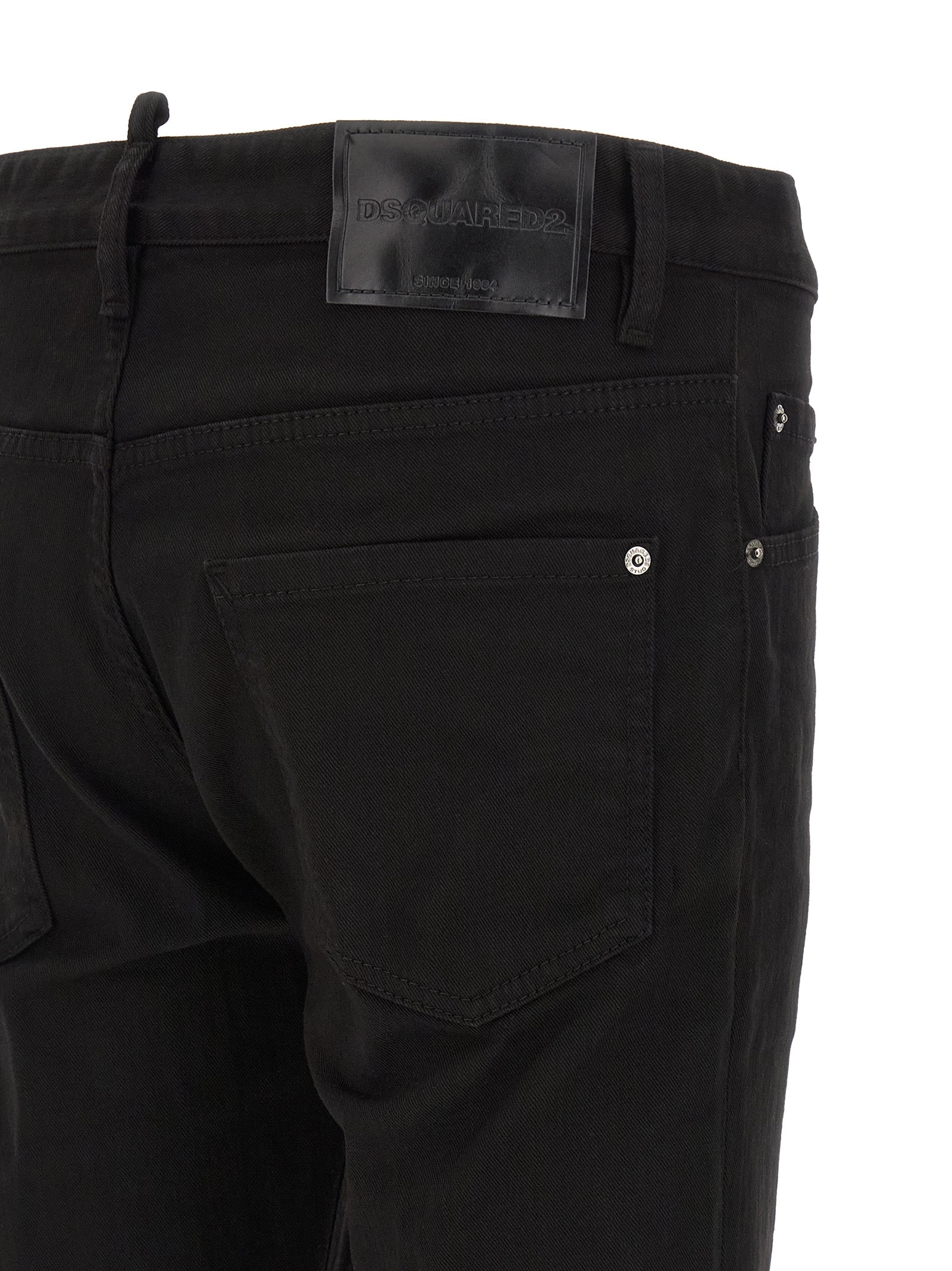 Dsquared² Black Cotton Straight-Leg Men's Jeans