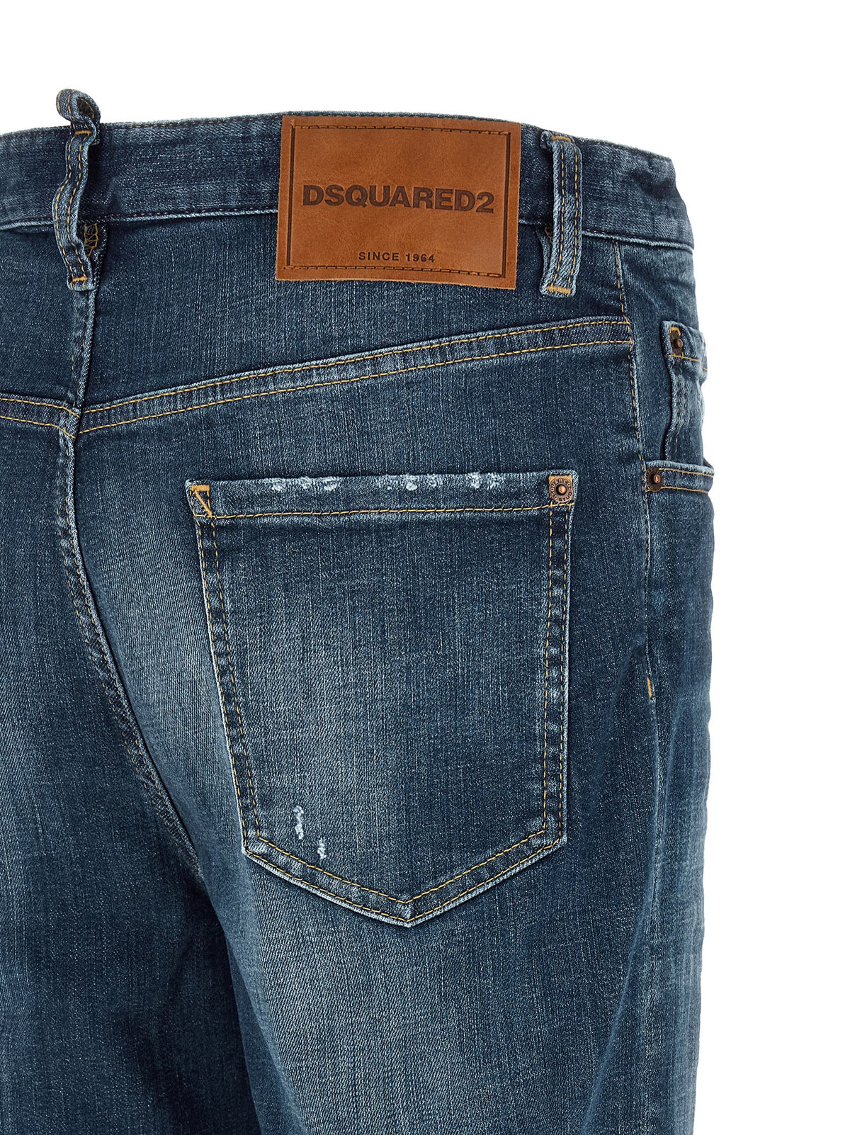 Dsquared² Blue Cotton Straight-Leg Men's Jeans