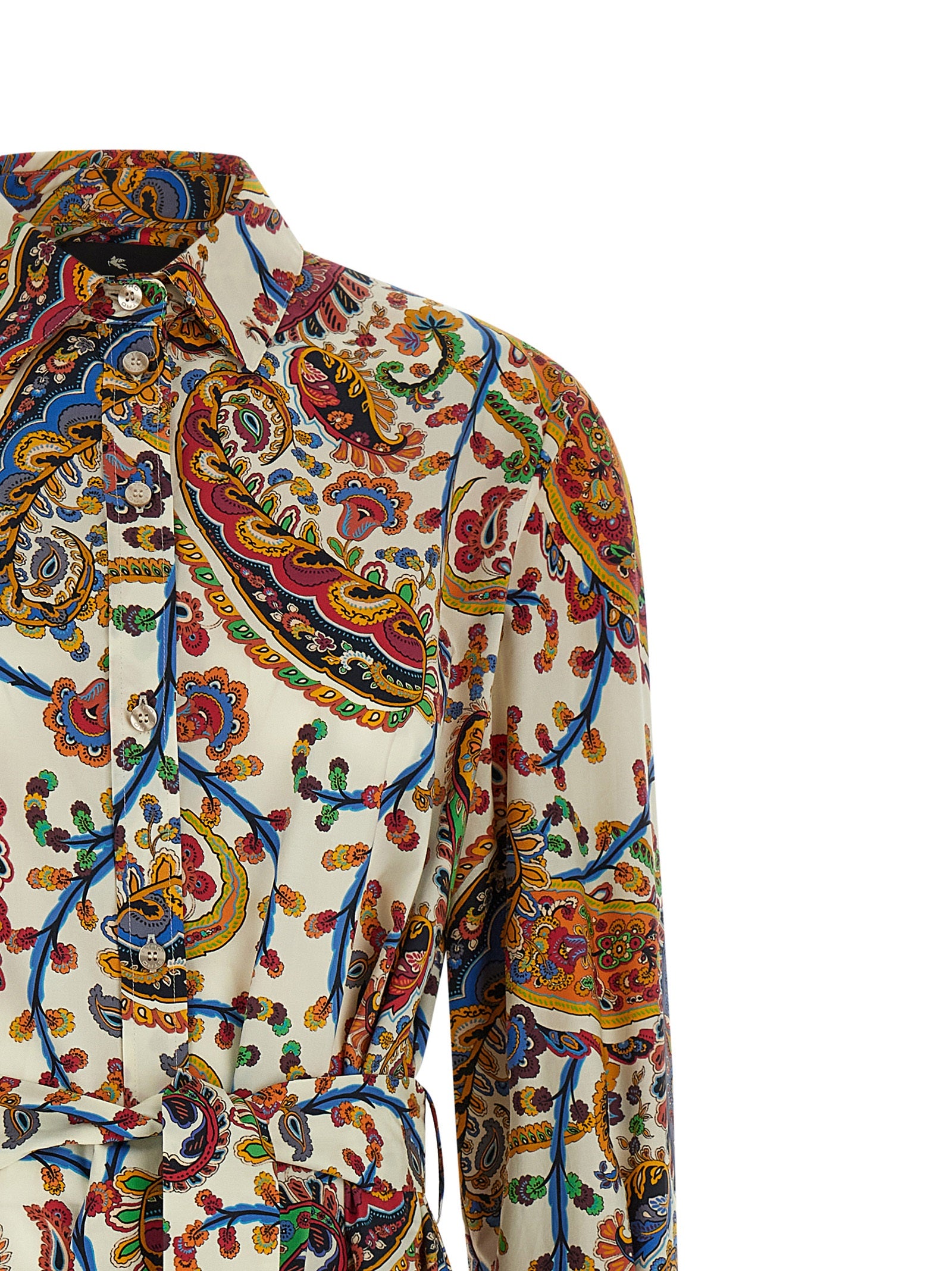 Etro Multicolor Cotton Midi Women's Dress