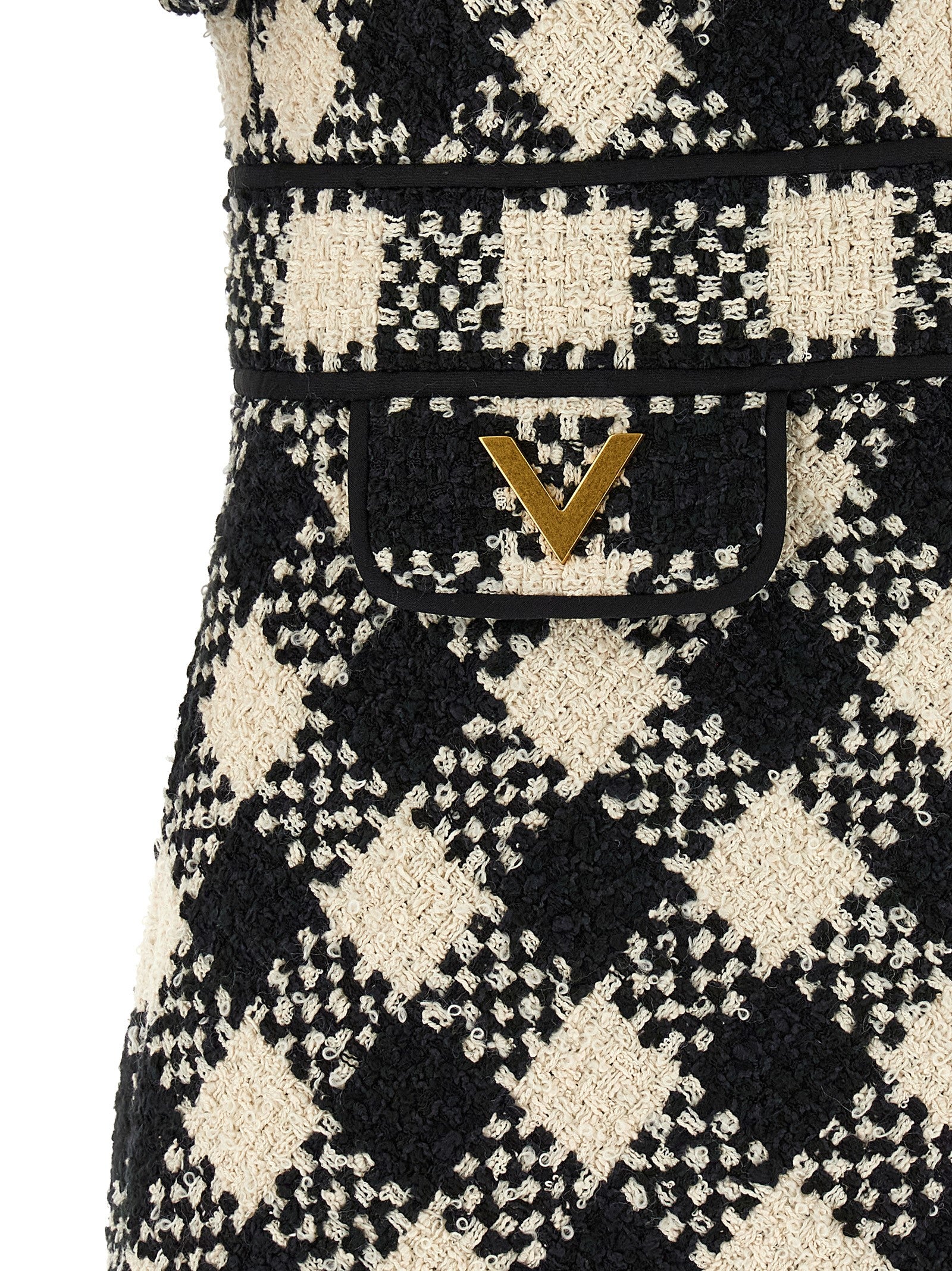 Valentino Garavani Bicolor Cotton Short Women's Dress