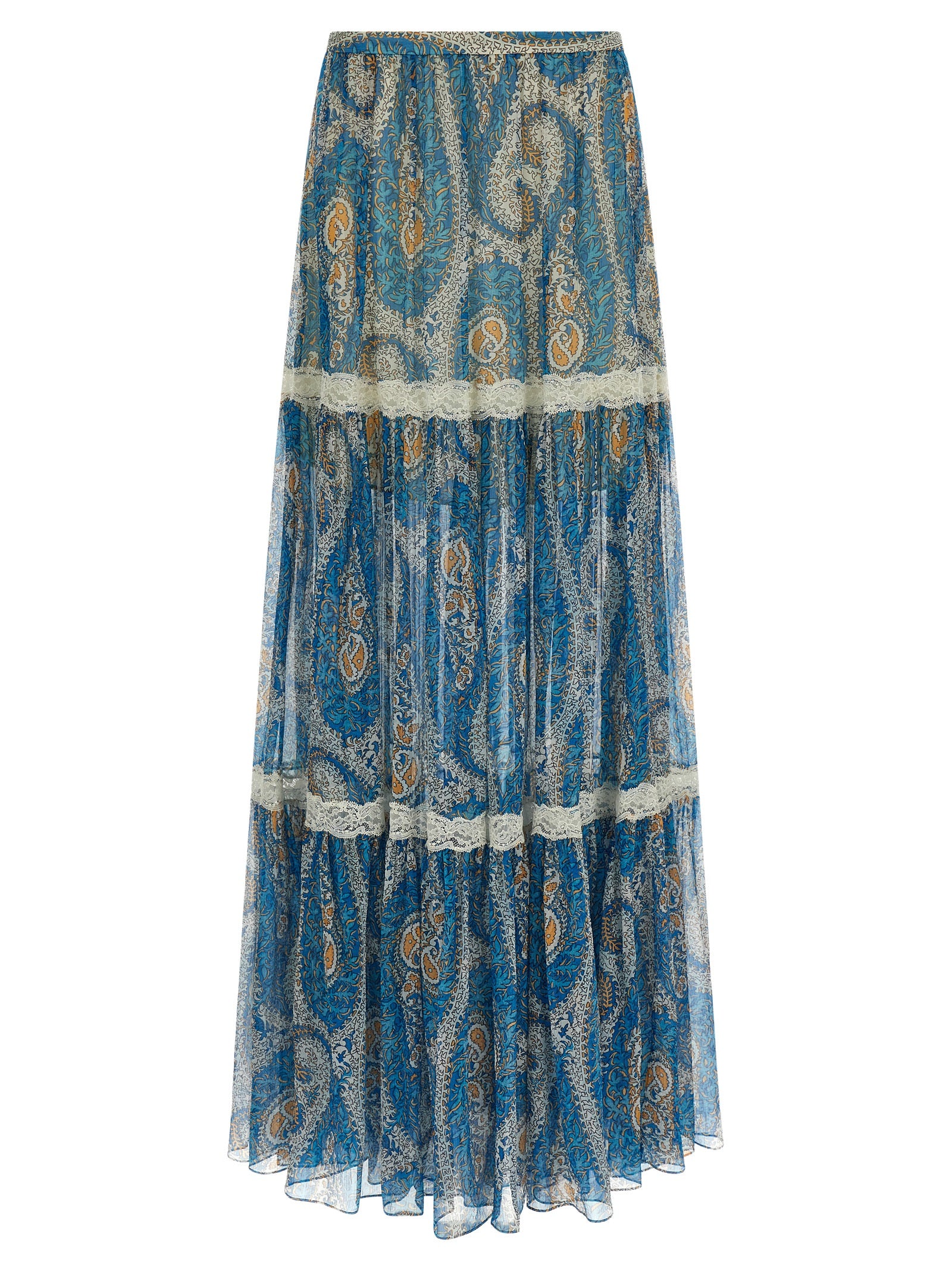 Etro Blue Silk Mini Women's Skirt