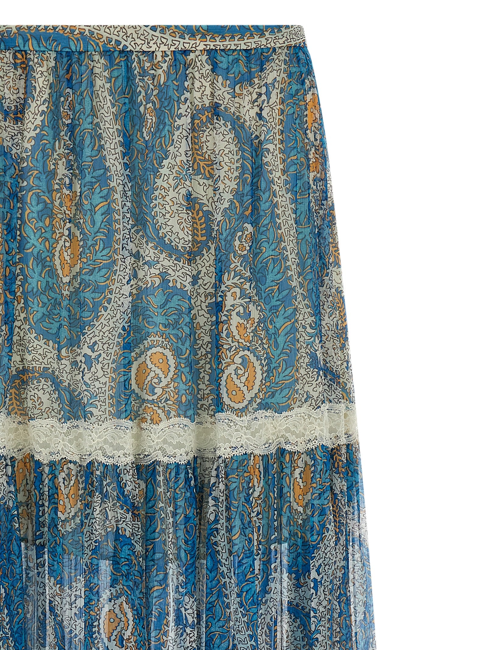 Etro Blue Silk Mini Women's Skirt