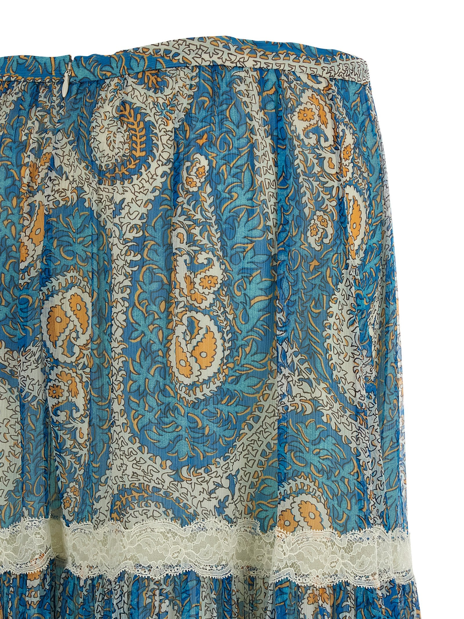 Etro Blue Silk Mini Women's Skirt