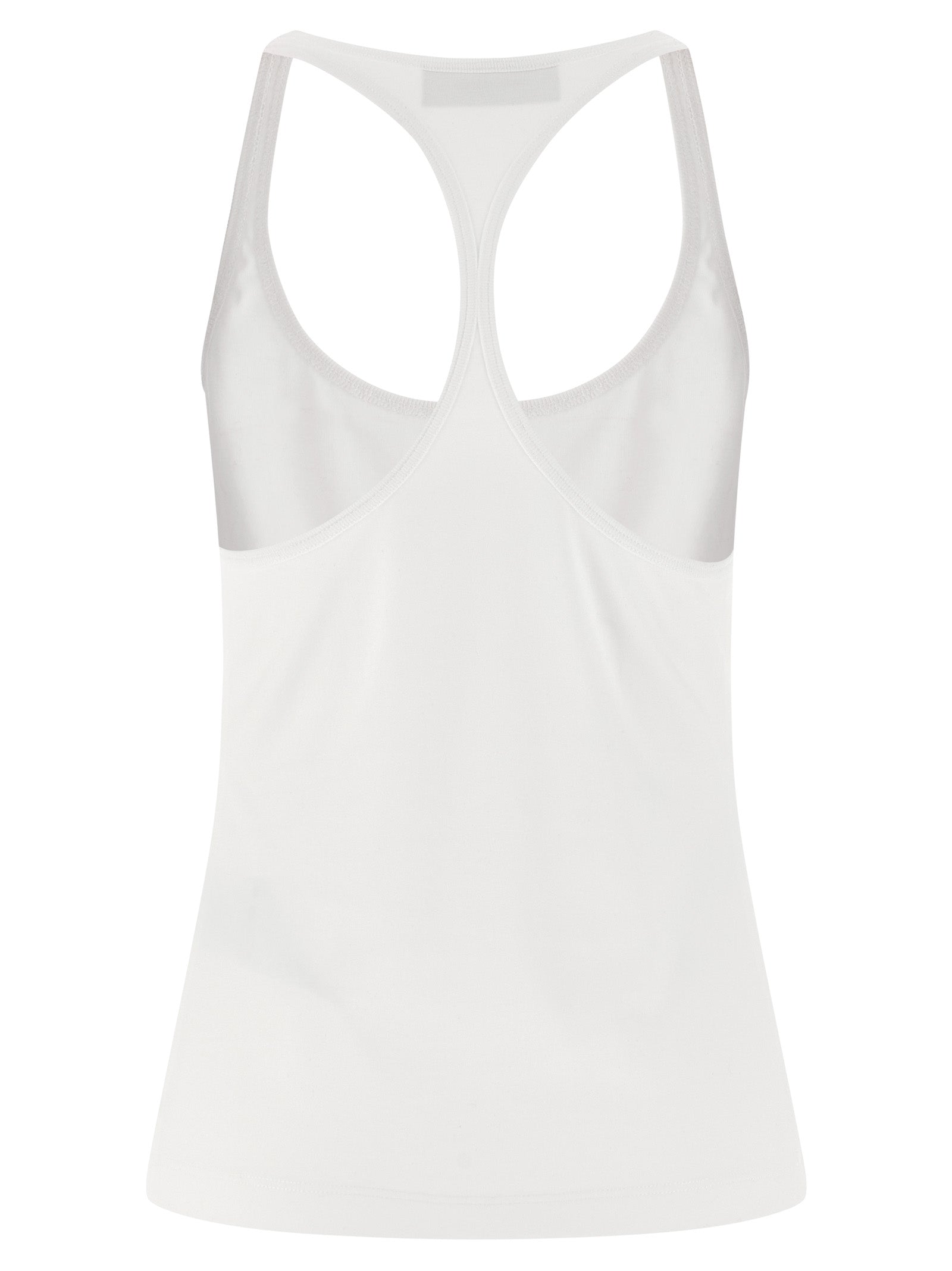 Dsquared² White Cotton Tank Women's Tops