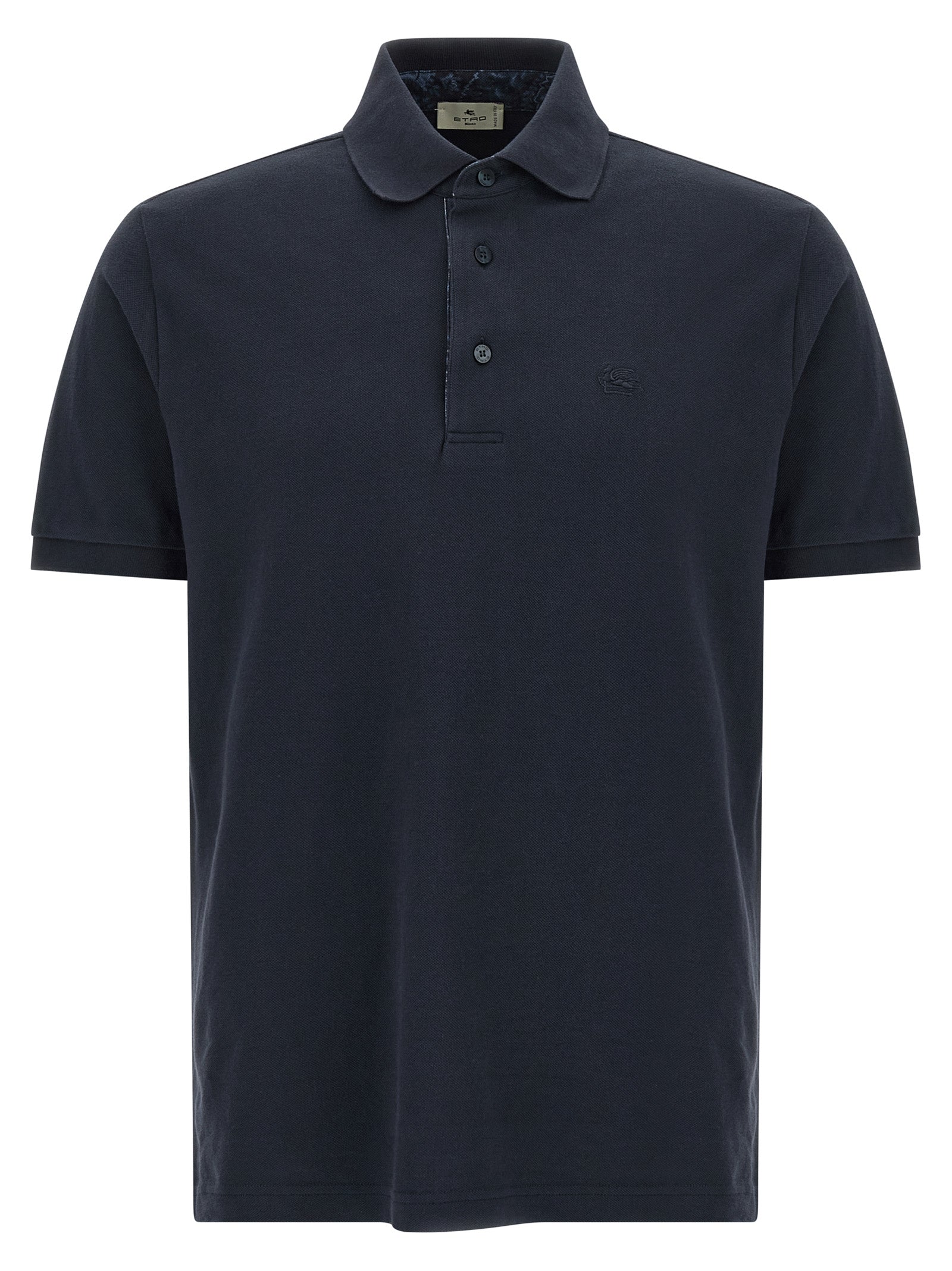 Etro Blue Cotton Polo Men's Shirt