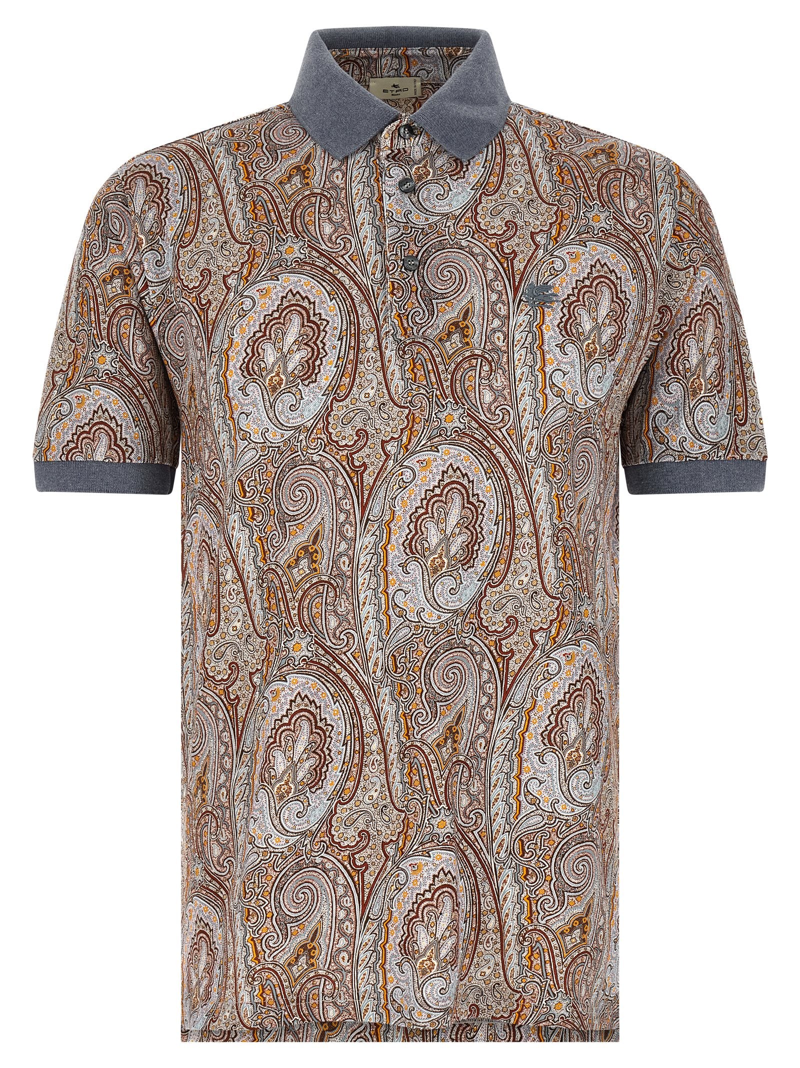 Etro Multicolor Cotton Polo Men's Shirt
